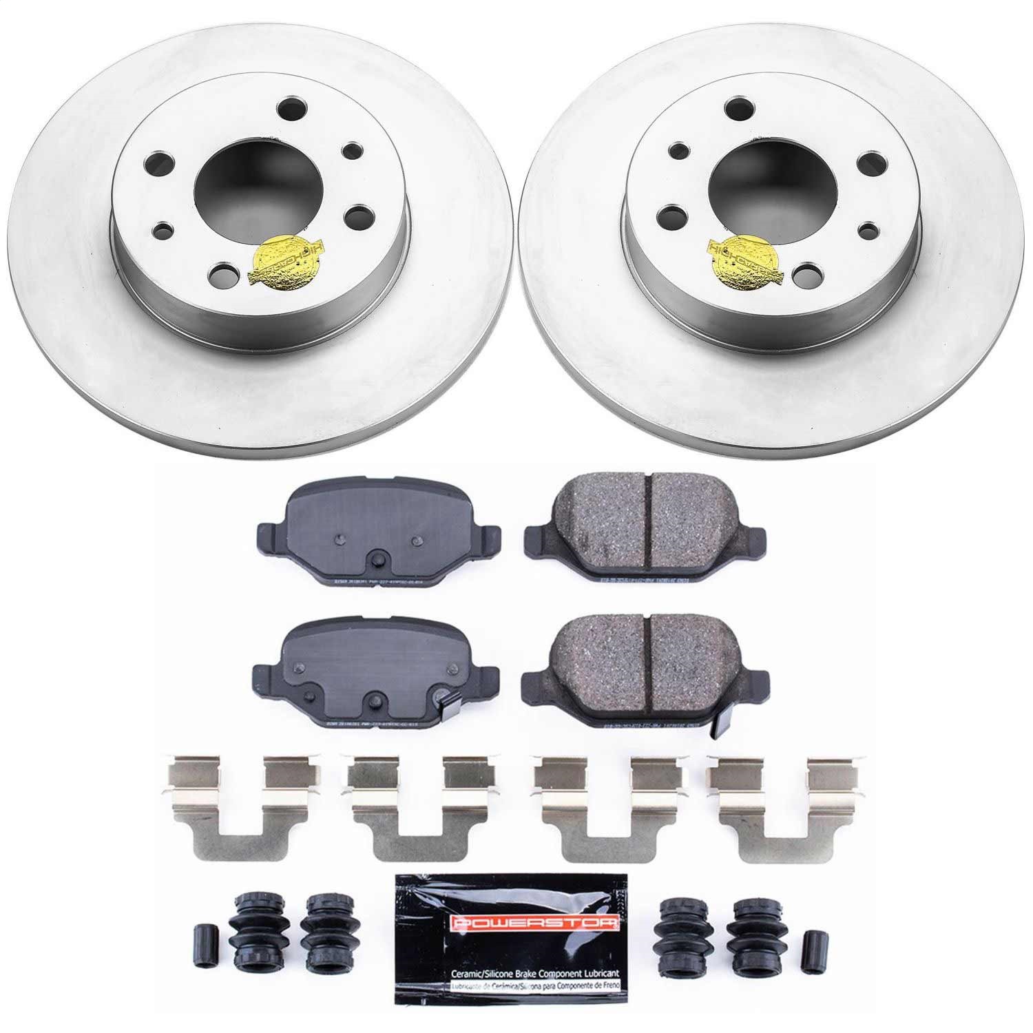 Power Stop - CRK6292 - Rear - Disc Brake Pad and Rotor Kit