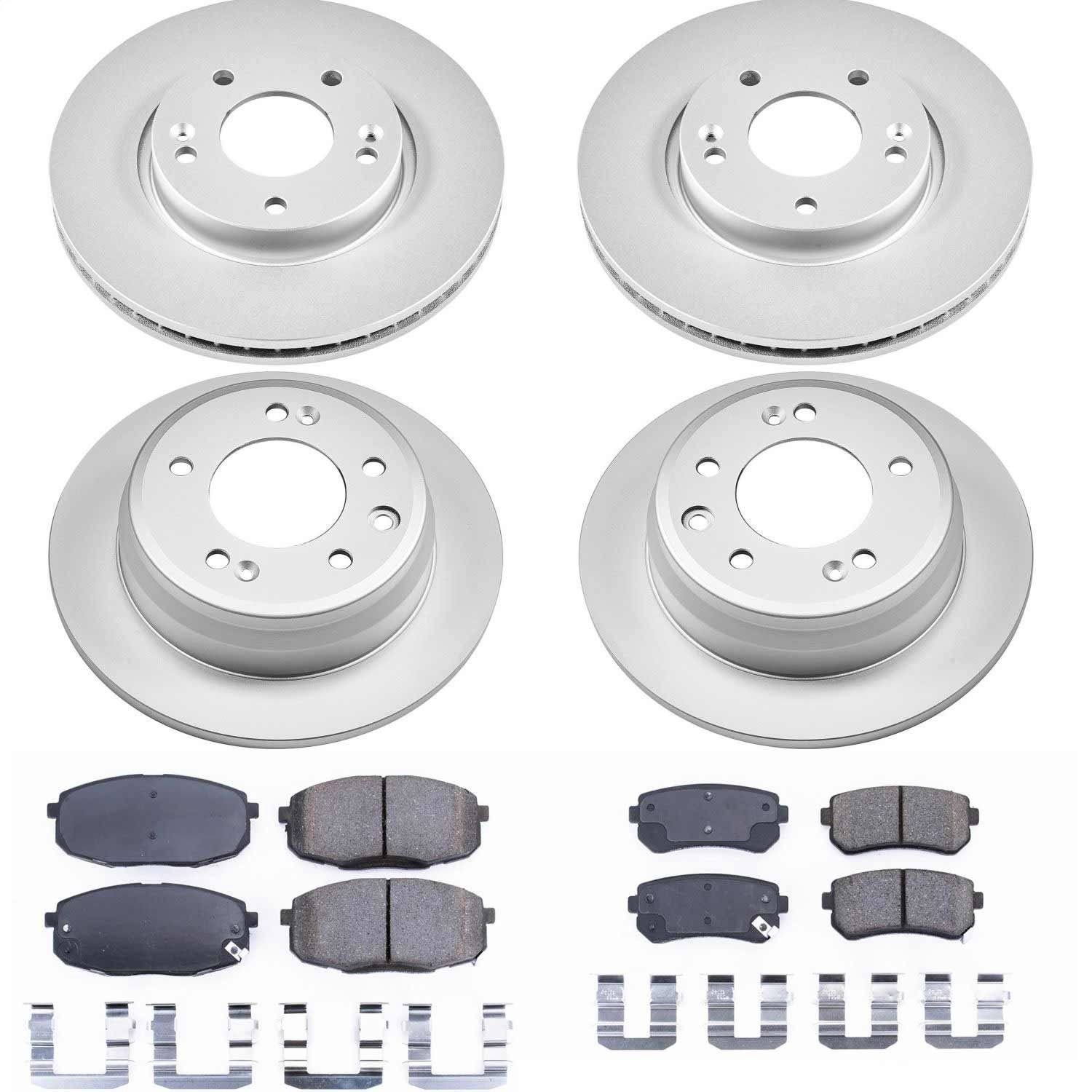 Power Stop - CRK6302 - Front and Rear - Disc Brake Pad and Rotor Kit