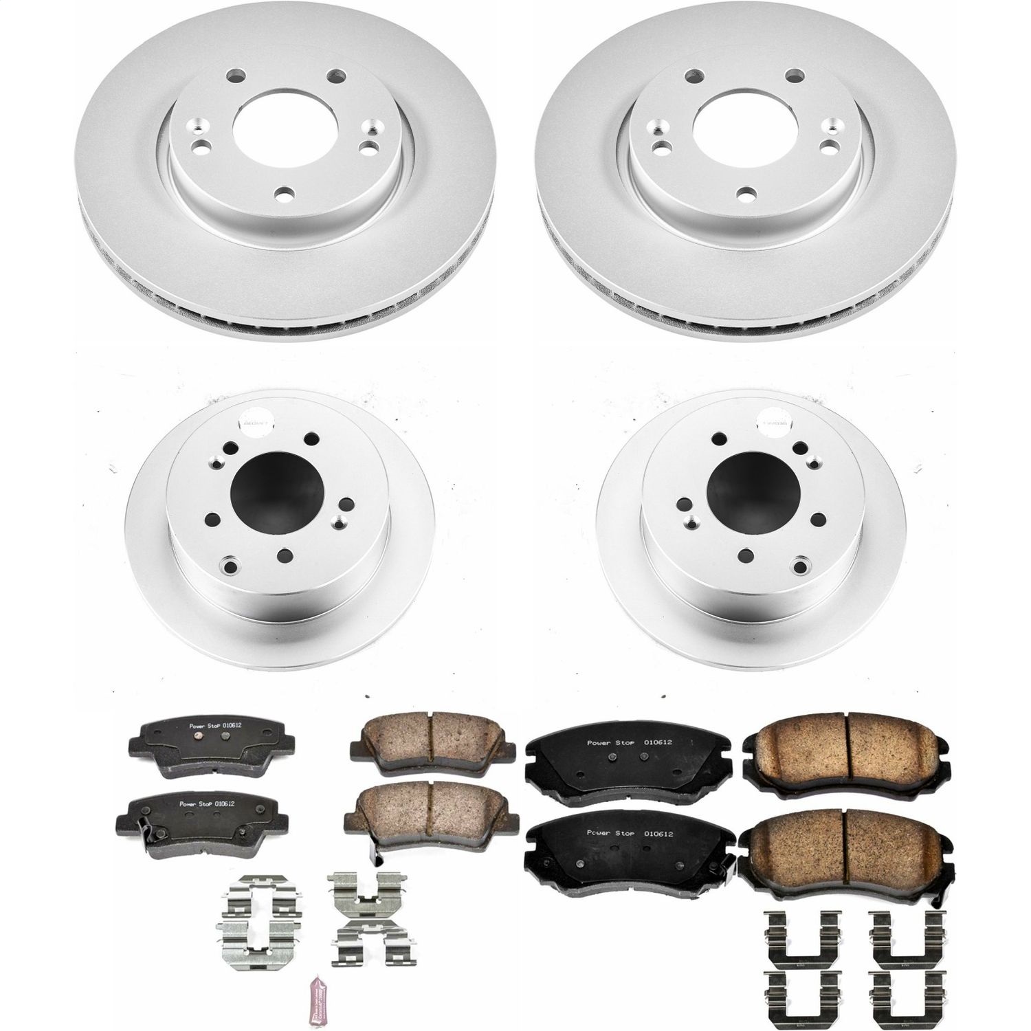 Power Stop - CRK6303 - Front and Rear - Disc Brake Pad and Rotor Kit