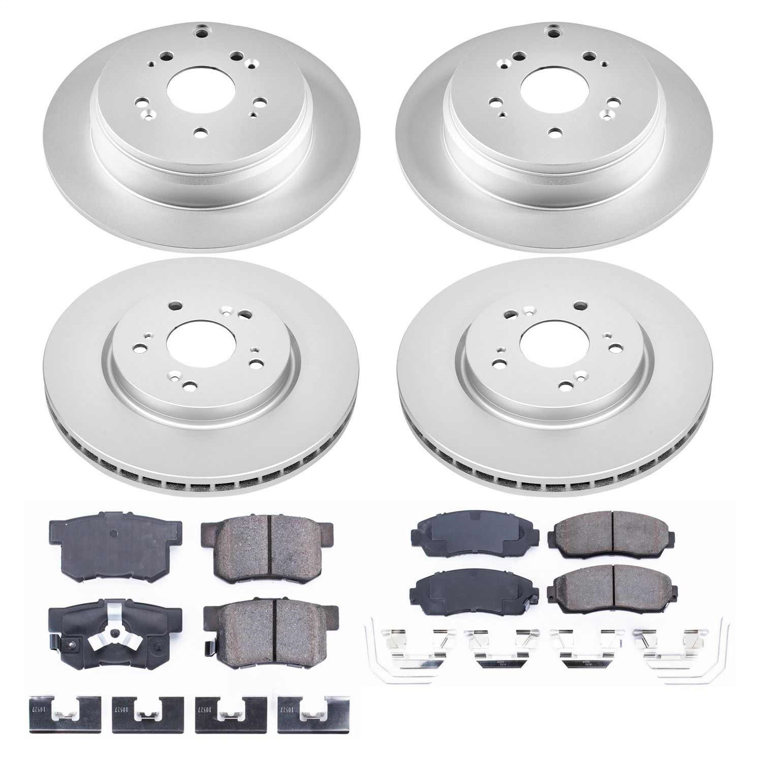 Power Stop - CRK6305 - Front and Rear - Disc Brake Pad and Rotor Kit