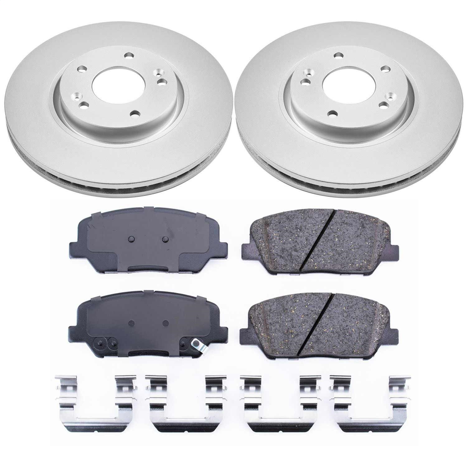 Power Stop - CRK6306 - Front - Disc Brake Pad and Rotor Kit