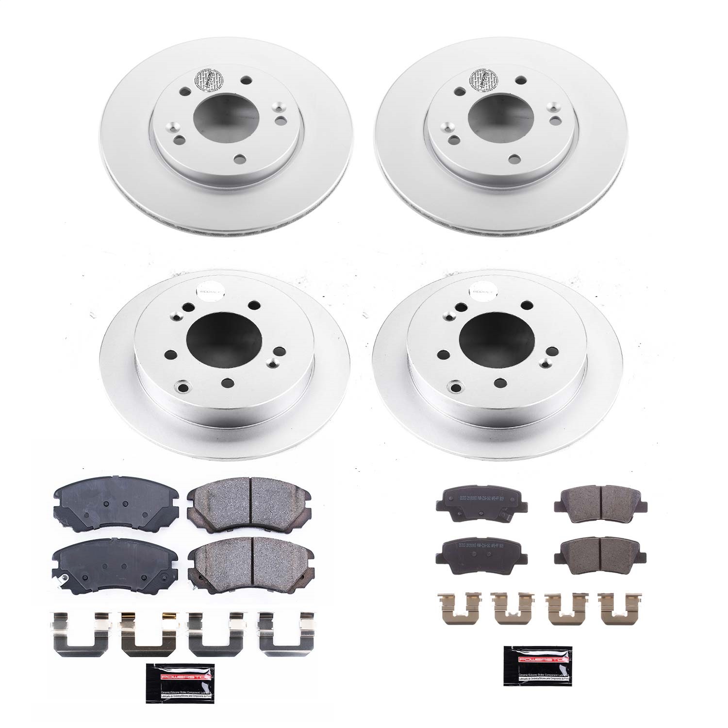 Power Stop - CRK6310 - Front and Rear - Disc Brake Pad and Rotor Kit