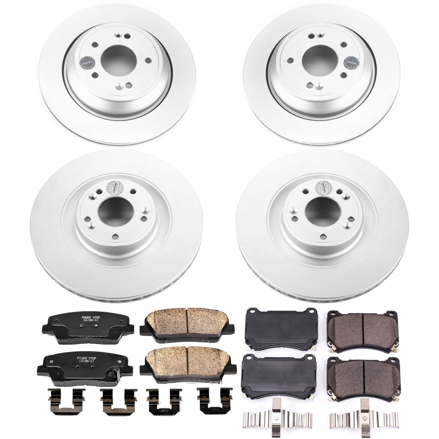 Power Stop - CRK6312 - Front and Rear - Disc Brake Pad and Rotor Kit