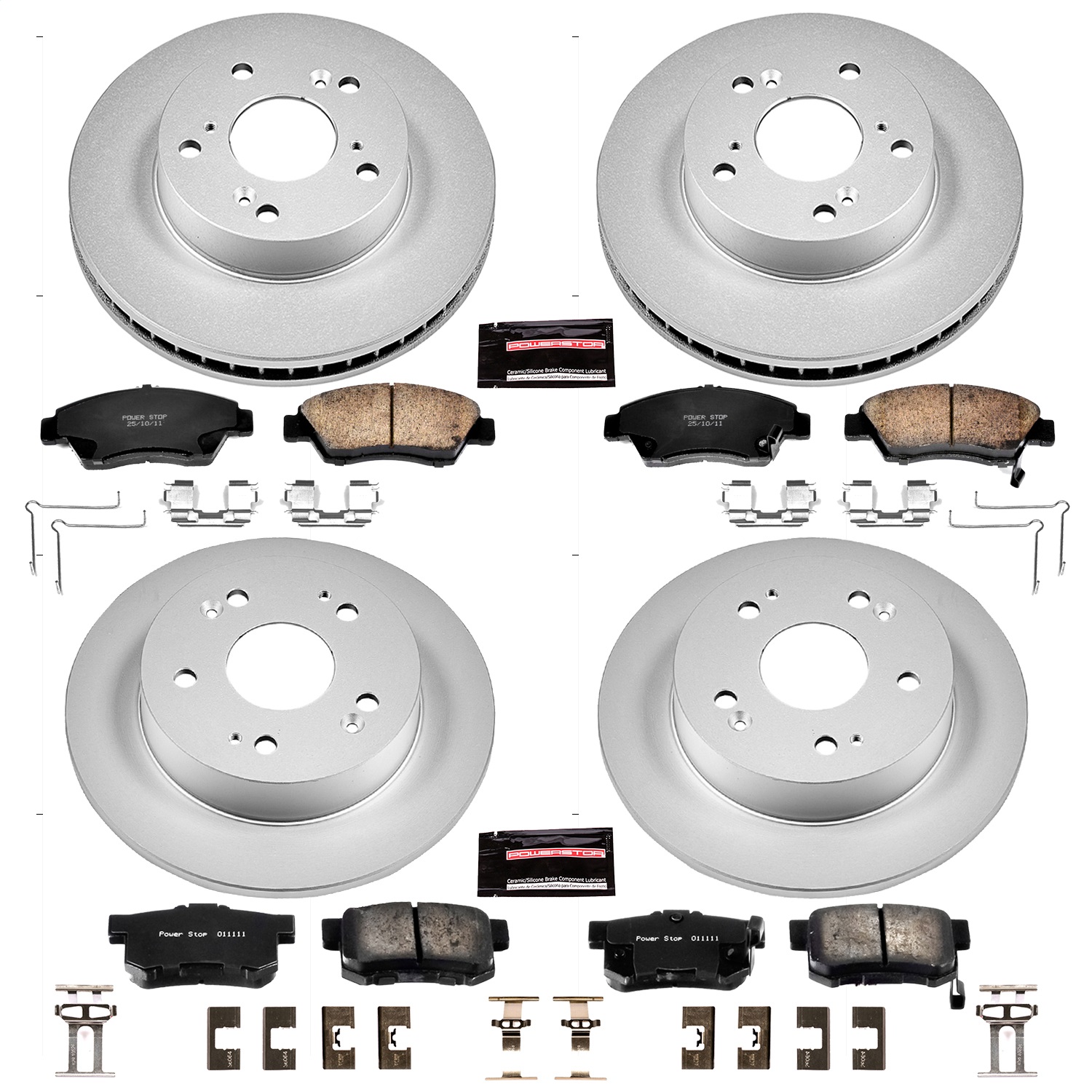 Power Stop - CRK6318 - Front and Rear - Disc Brake Pad and Rotor Kit