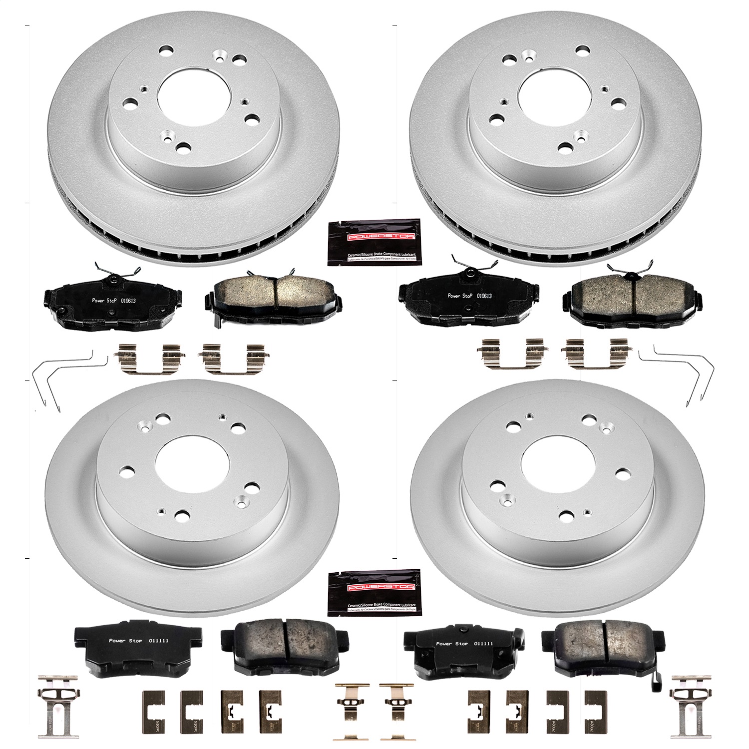 Power Stop - CRK6320 - Front and Rear - Disc Brake Pad and Rotor Kit