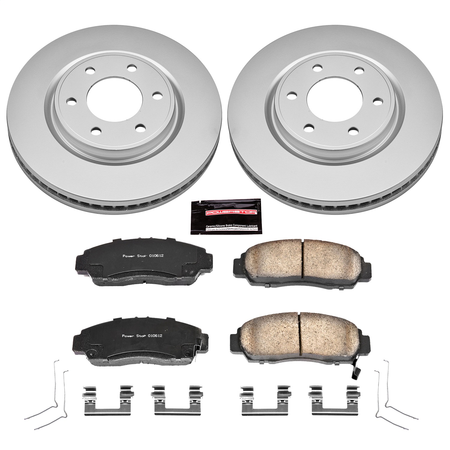 Power Stop - CRK6321 - Front - Disc Brake Pad and Rotor Kit