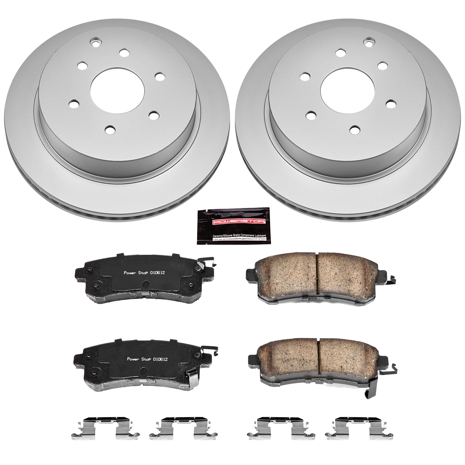 Power Stop - CRK6323 - Rear - Disc Brake Pad and Rotor Kit