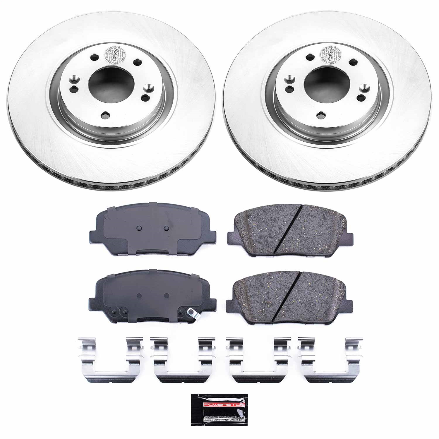 Power Stop - CRK6324 - Front - Disc Brake Pad and Rotor Kit
