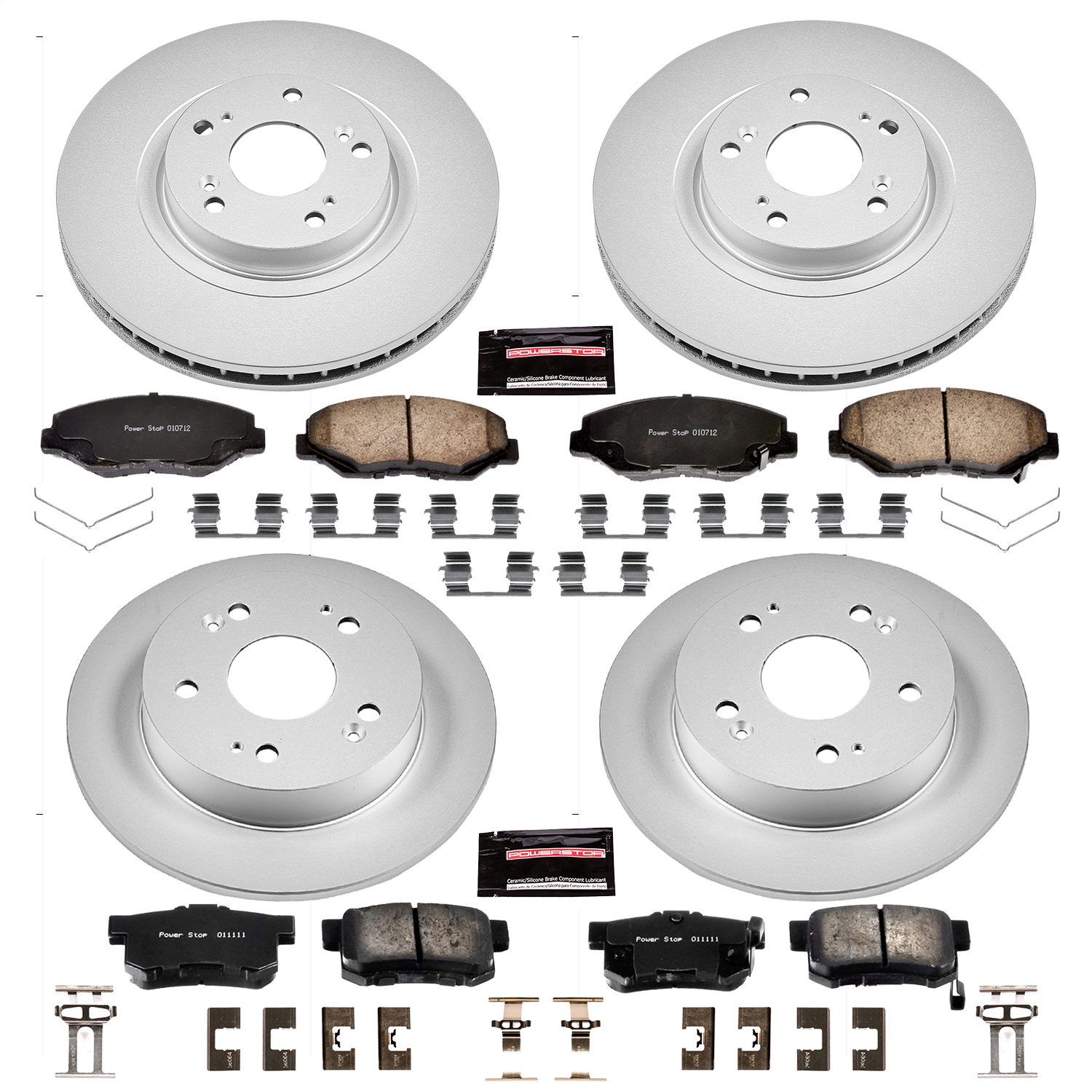 Power Stop - CRK6327 - Front and Rear - Disc Brake Pad and Rotor Kit