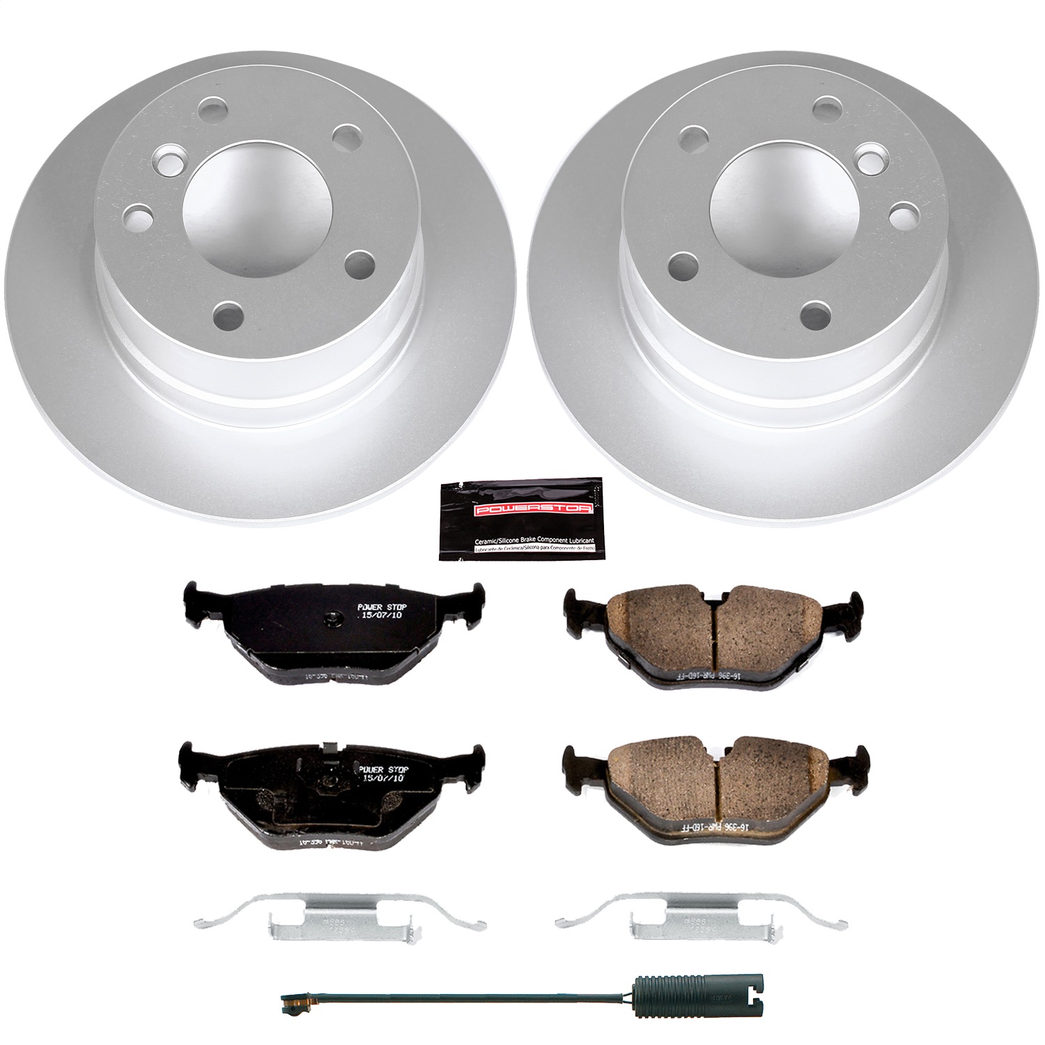Power Stop - CRK633 - Rear - Disc Brake Pad and Rotor Kit