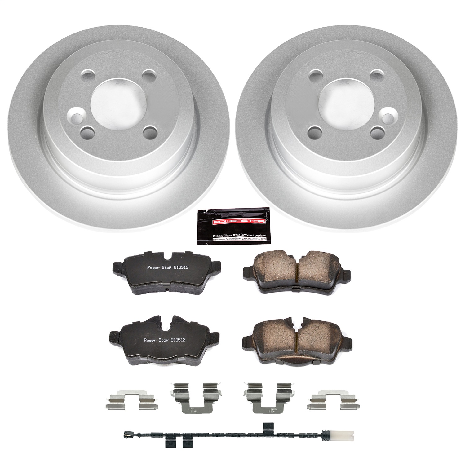 Power Stop - CRK6331 - Rear - Disc Brake Pad and Rotor Kit