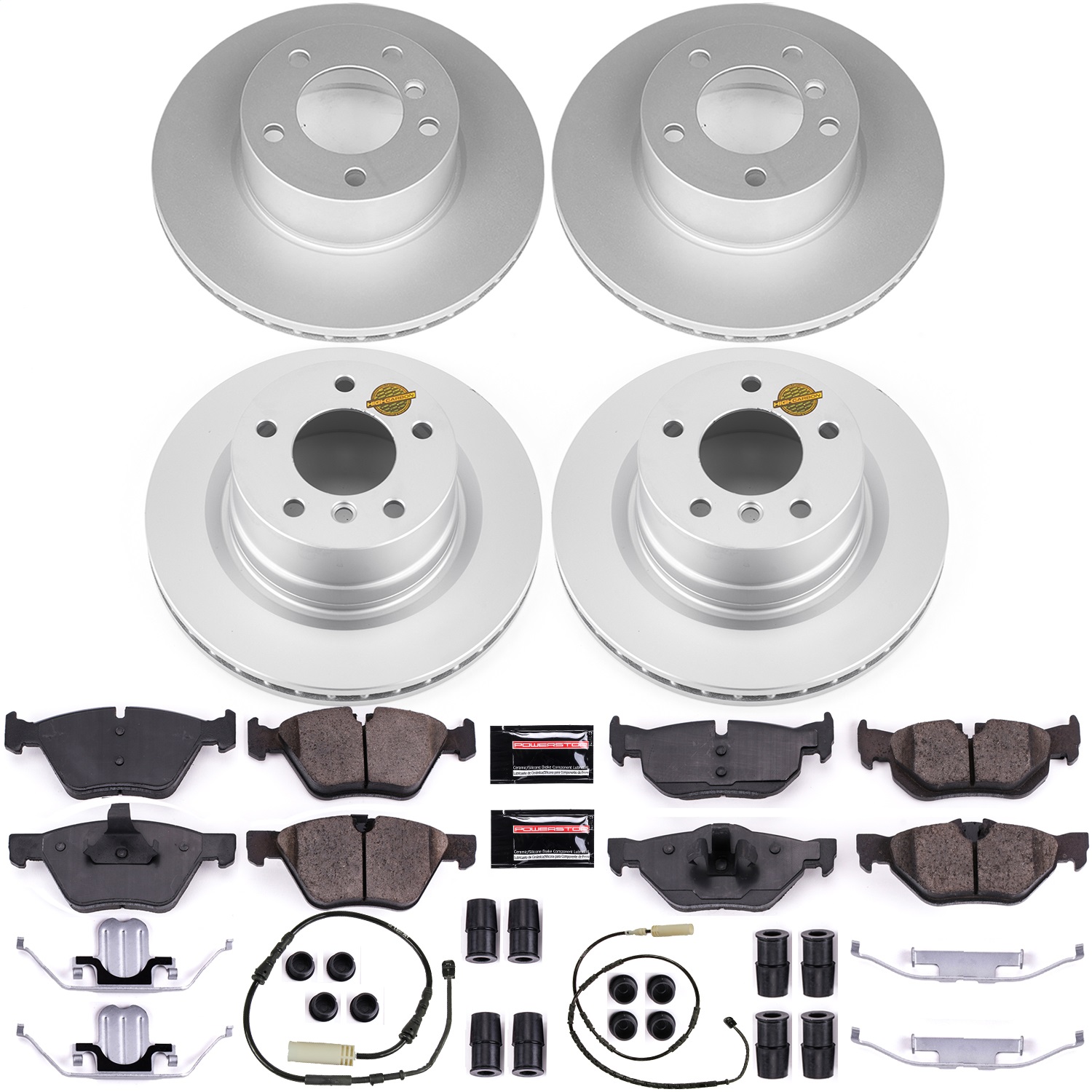 Power Stop - CRK6347 - Front and Rear - Disc Brake Pad and Rotor Kit