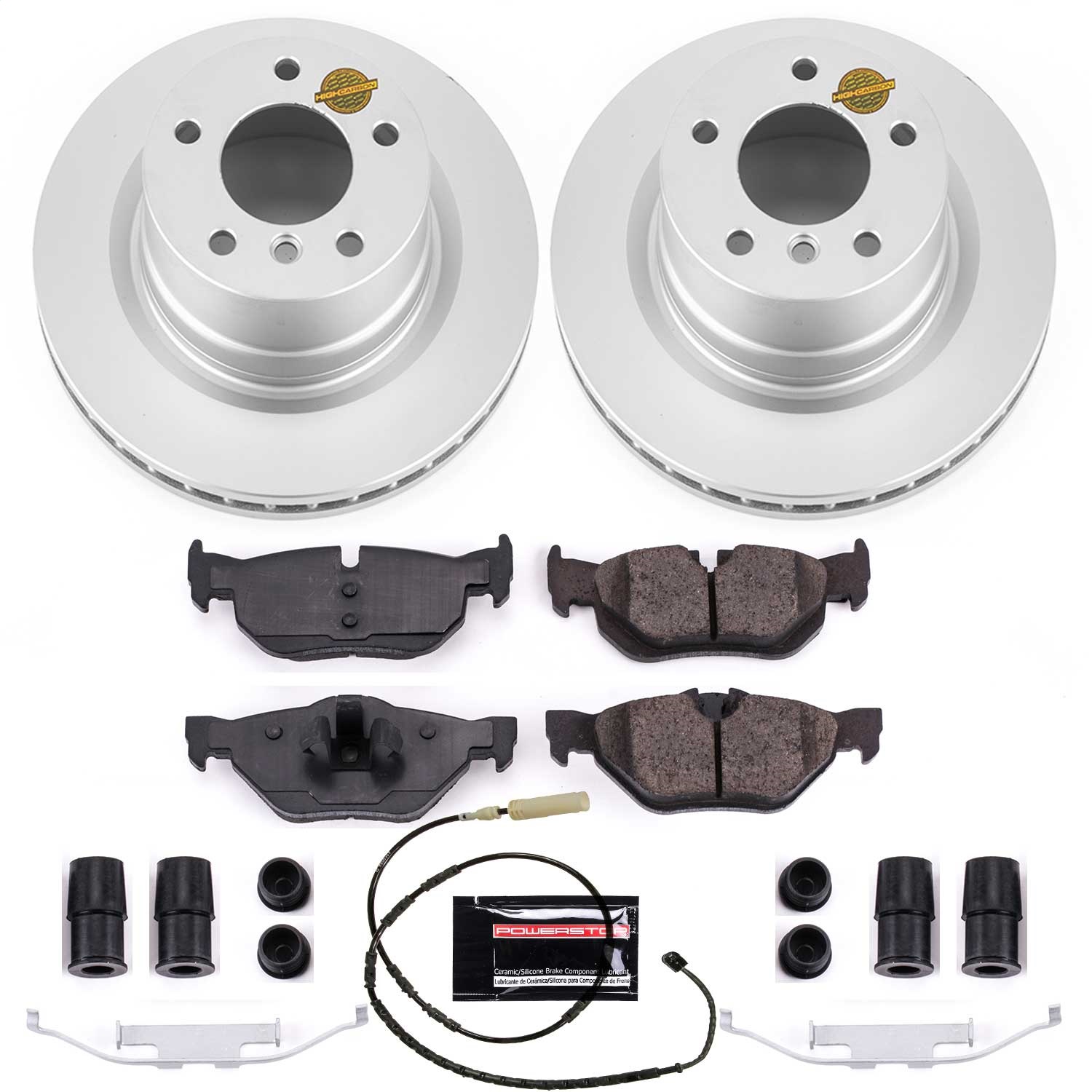 Power Stop - CRK6348 - Rear - Disc Brake Pad and Rotor Kit