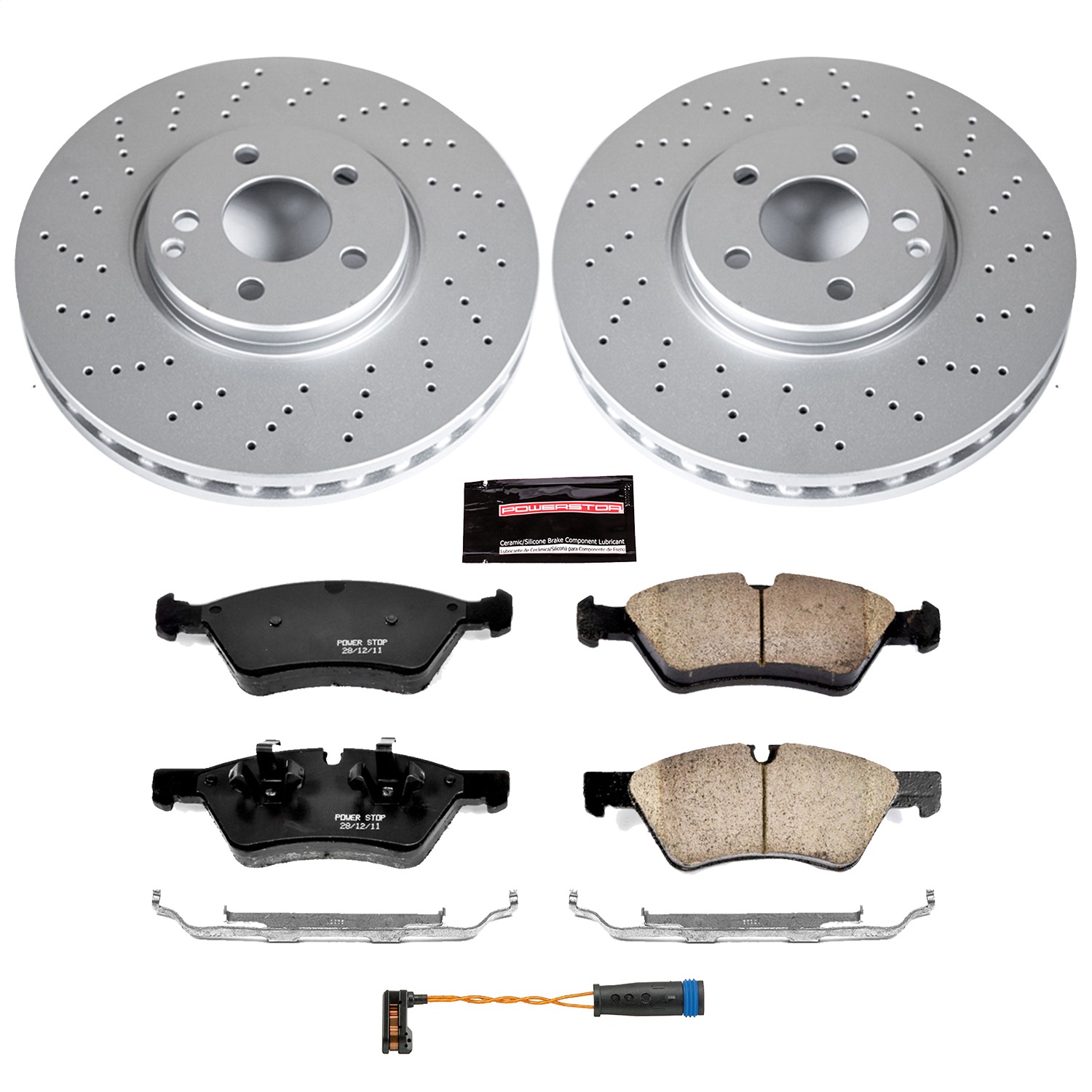 Power Stop - CRK6357 - Front - Disc Brake Pad and Rotor Kit