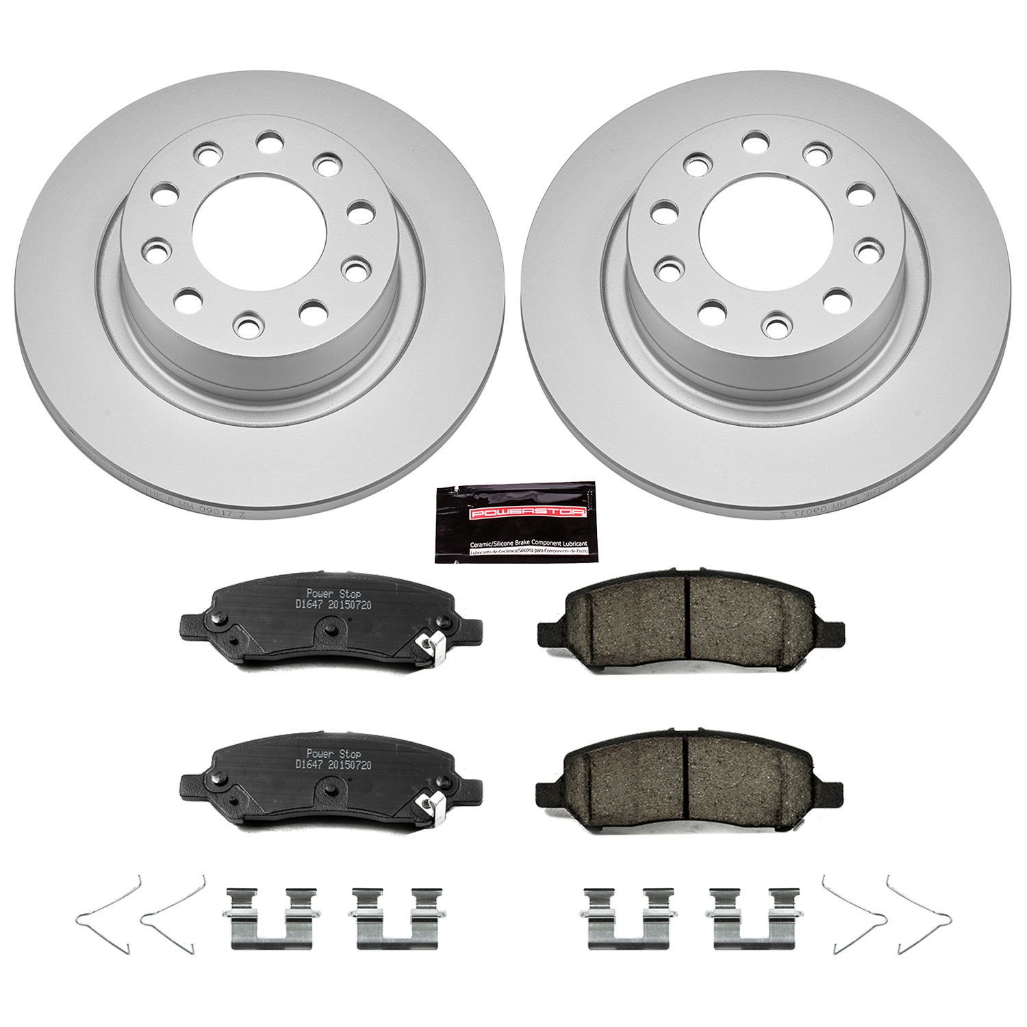 Power Stop - CRK6371 - Rear - Disc Brake Pad and Rotor Kit