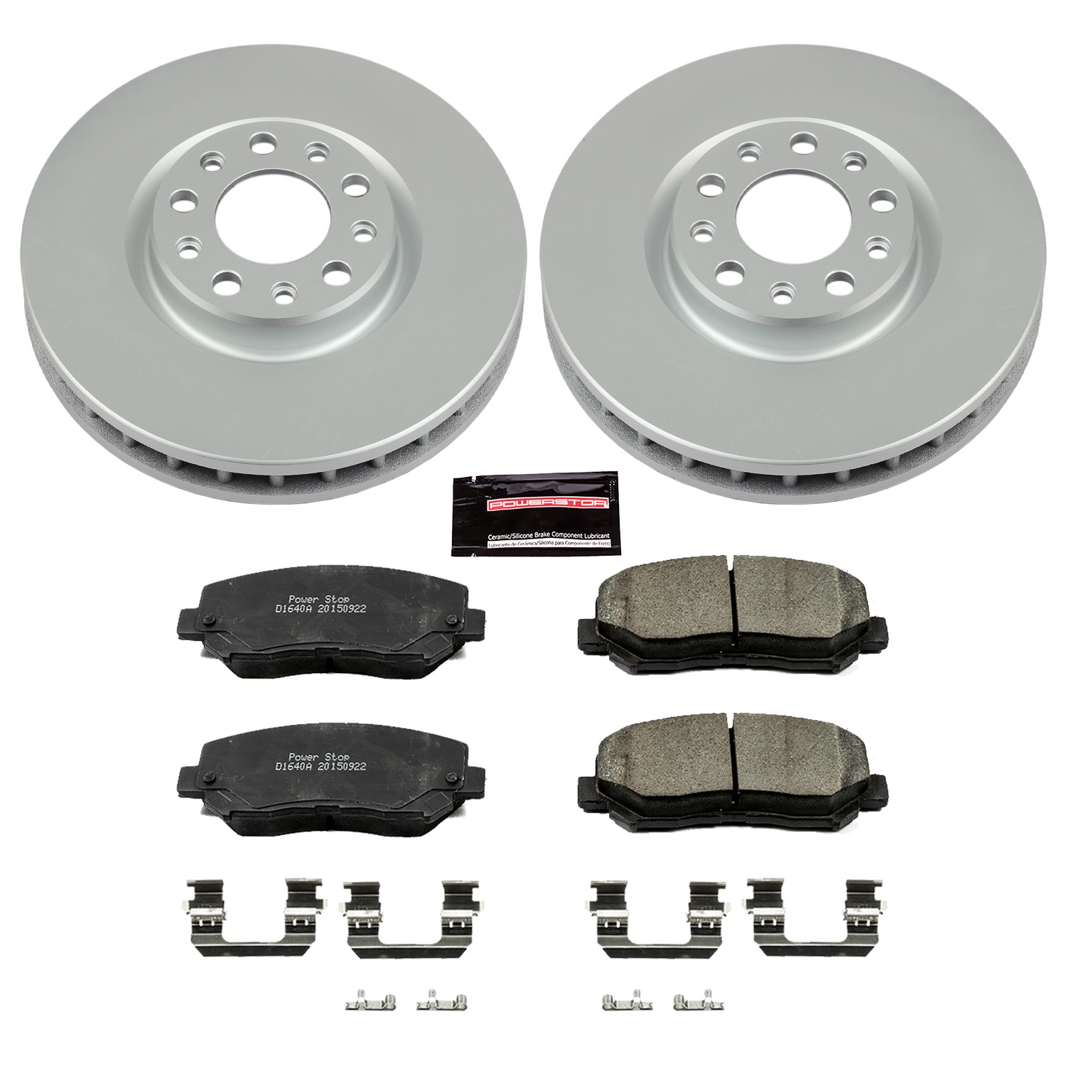 Power Stop - CRK6372 - Front - Disc Brake Pad and Rotor Kit