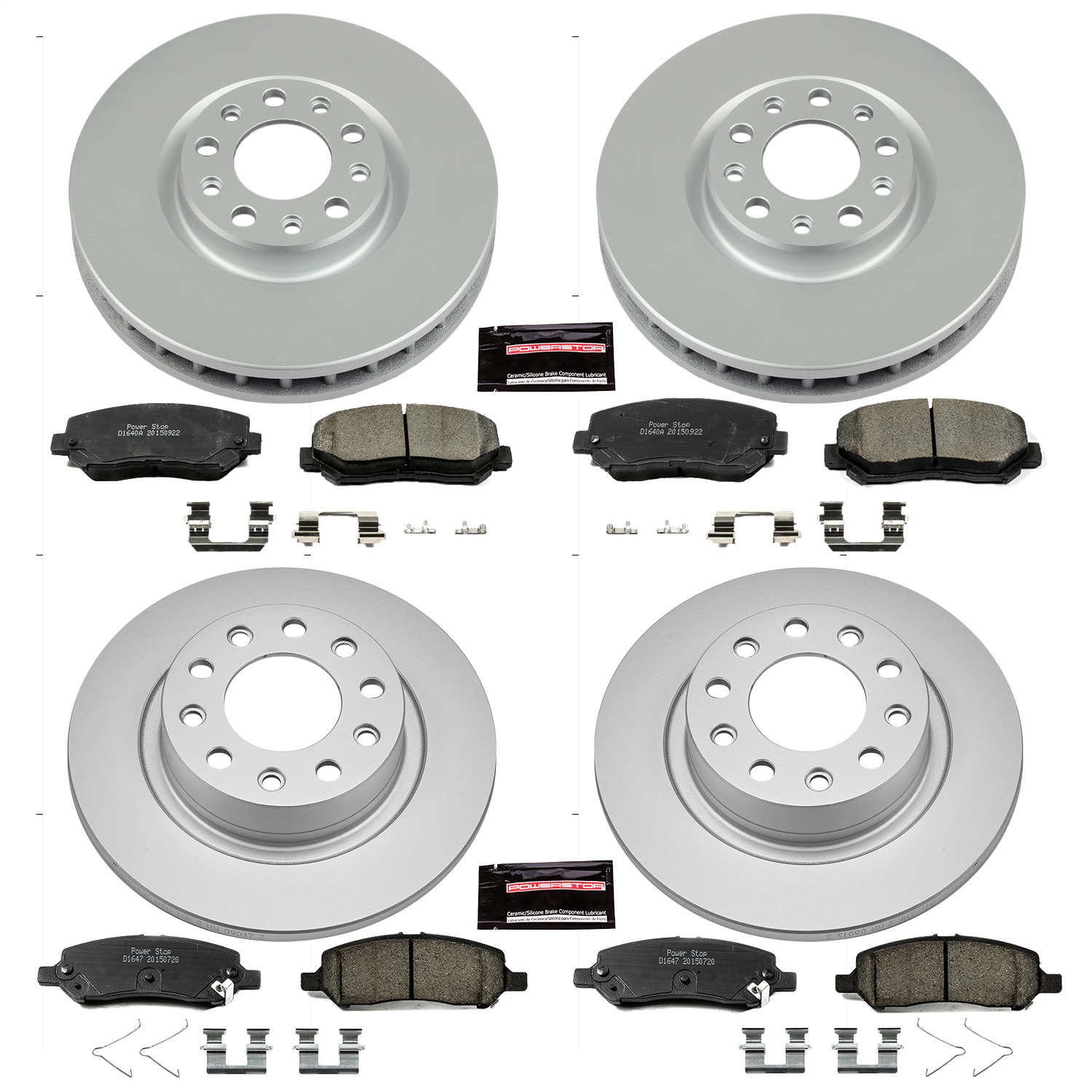 Power Stop - CRK6373 - Front and Rear - Disc Brake Pad and Rotor Kit