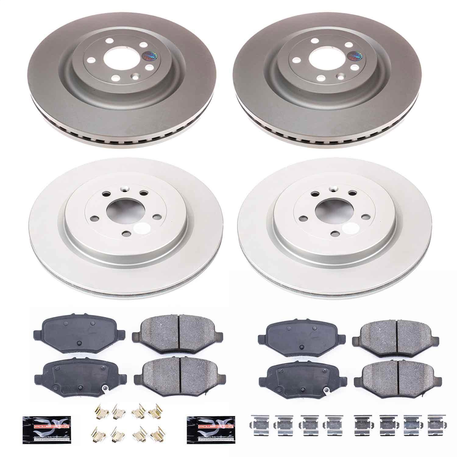 Power Stop - CRK6375 - Front and Rear - Disc Brake Pad and Rotor Kit