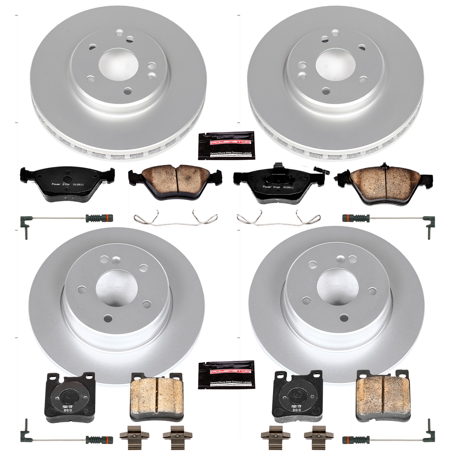 Power Stop - CRK6379 - Front and Rear - Disc Brake Pad and Rotor Kit