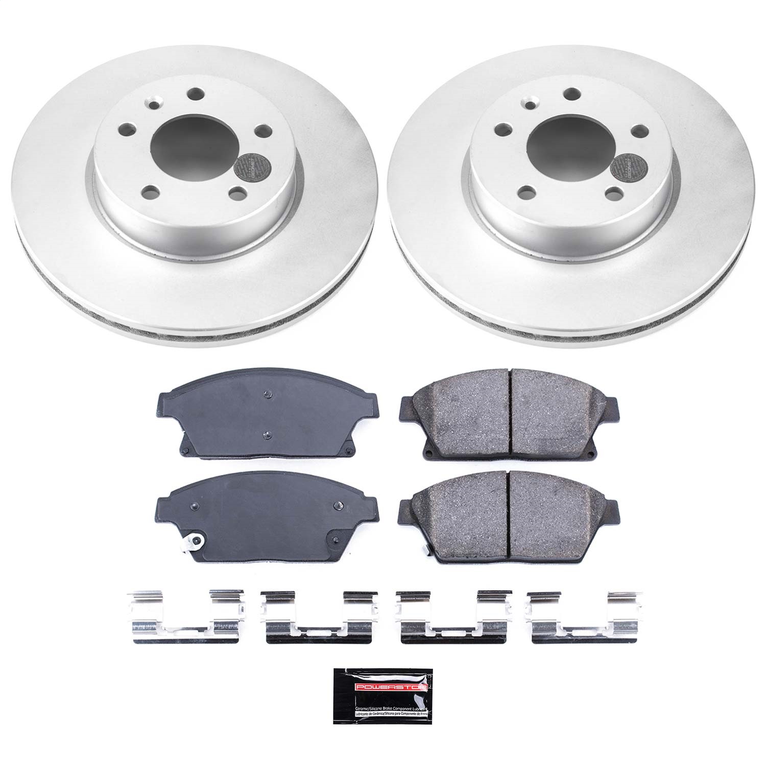 Power Stop - CRK6386 - Front - Disc Brake Pad and Rotor Kit