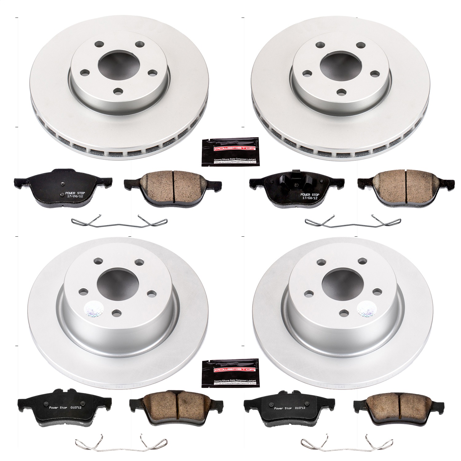 Power Stop - CRK6397 - Front and Rear - Disc Brake Pad and Rotor Kit
