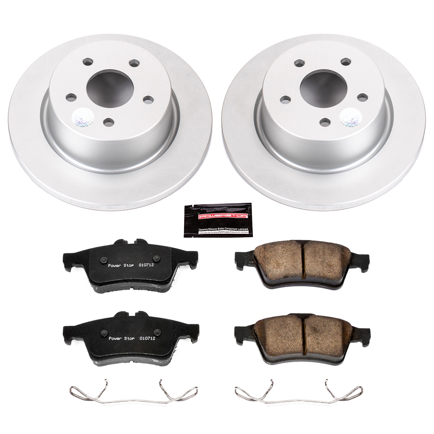 Power Stop - CRK6398 - Rear - Disc Brake Pad and Rotor Kit