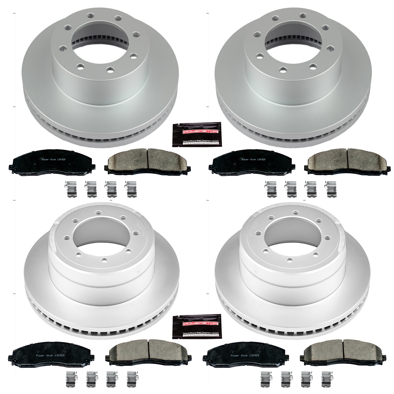 Power Stop - CRK6404 - Front and Rear - Disc Brake Pad and Rotor Kit