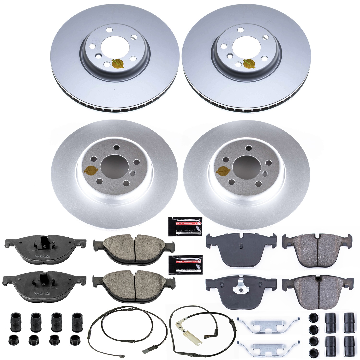 Power Stop - CRK6421 - Front and Rear - Disc Brake Pad and Rotor Kit