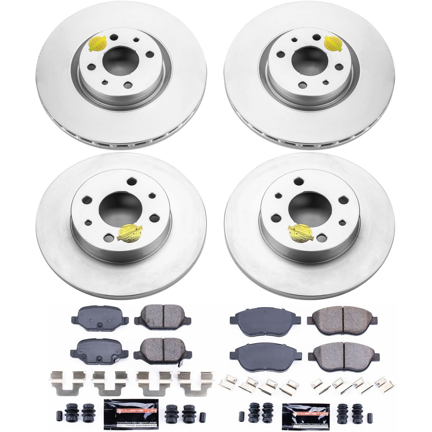 Power Stop - CRK6427 - Front and Rear - Disc Brake Pad and Rotor Kit