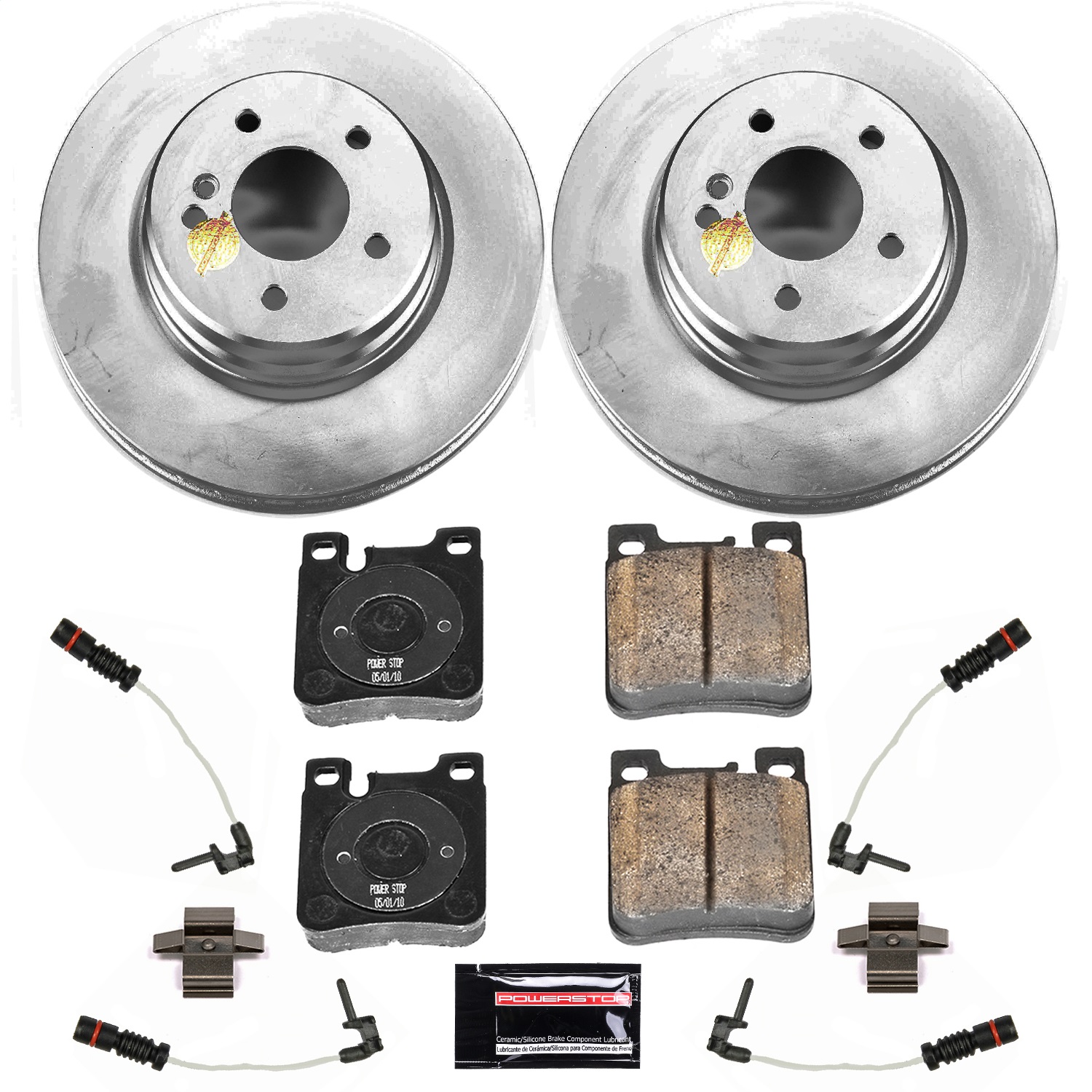 Power Stop - CRK6472 - Rear - Disc Brake Pad and Rotor Kit