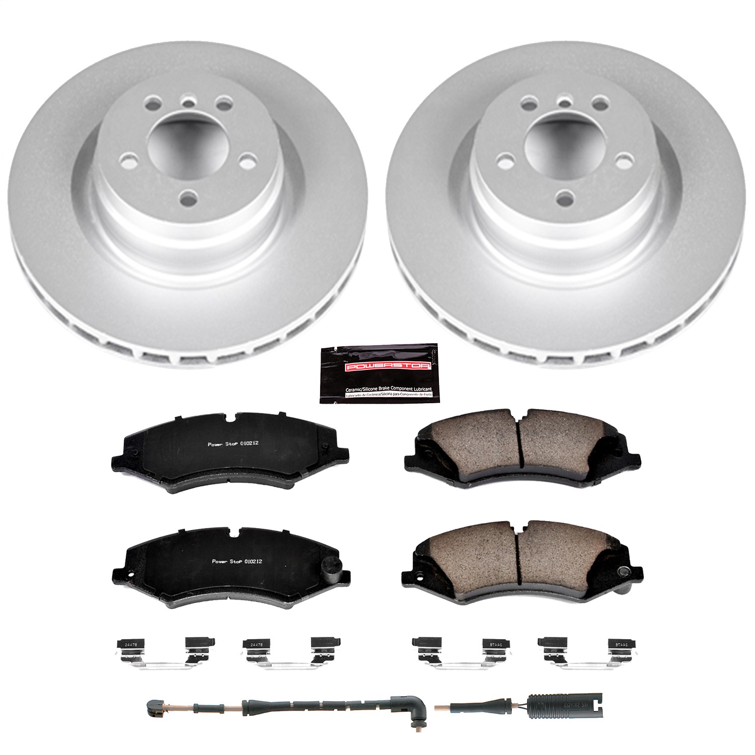 Power Stop - CRK6475 - Front - Disc Brake Pad and Rotor Kit