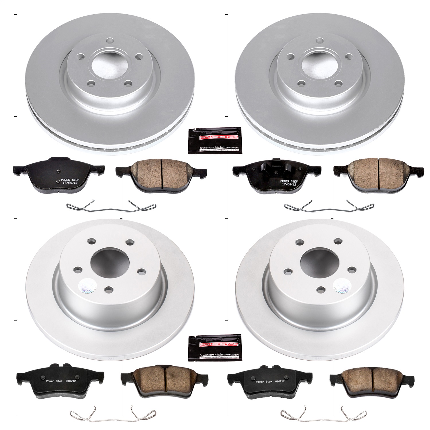Power Stop - CRK6477 - Front and Rear - Disc Brake Pad and Rotor Kit