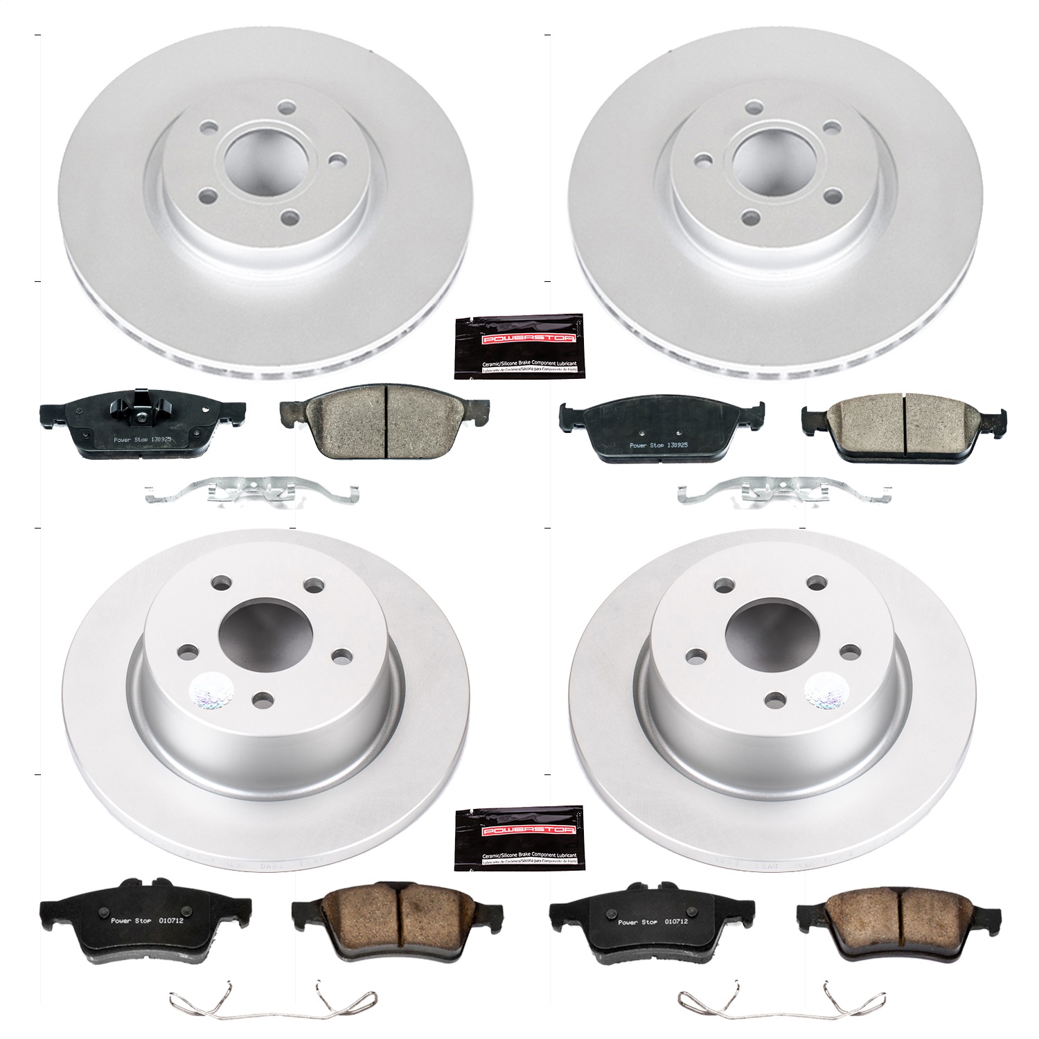 Power Stop - CRK6478 - Front and Rear - Disc Brake Pad and Rotor Kit