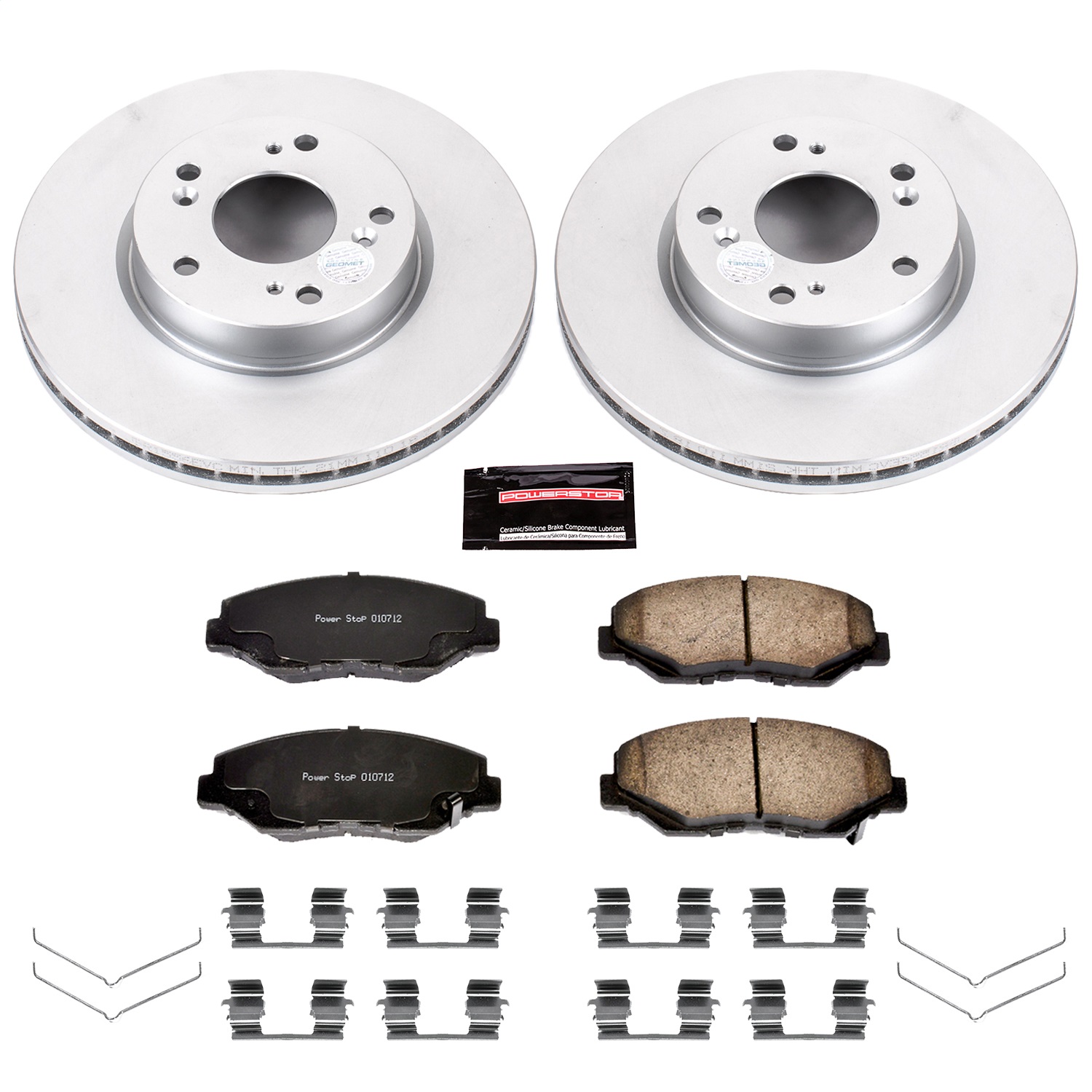 Power Stop - CRK6490 - Front - Disc Brake Pad and Rotor Kit