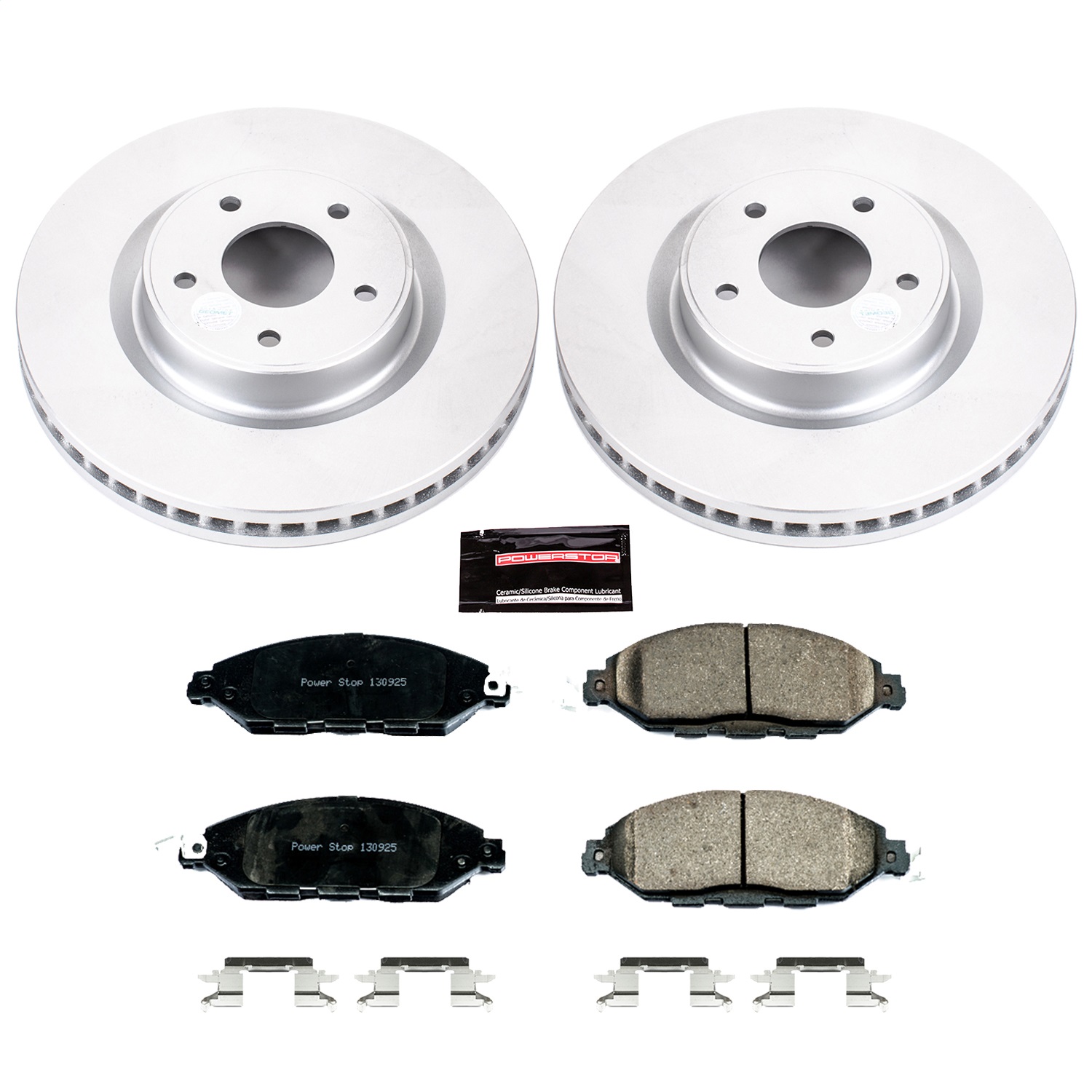 Power Stop - CRK6496 - Front - Disc Brake Pad and Rotor Kit