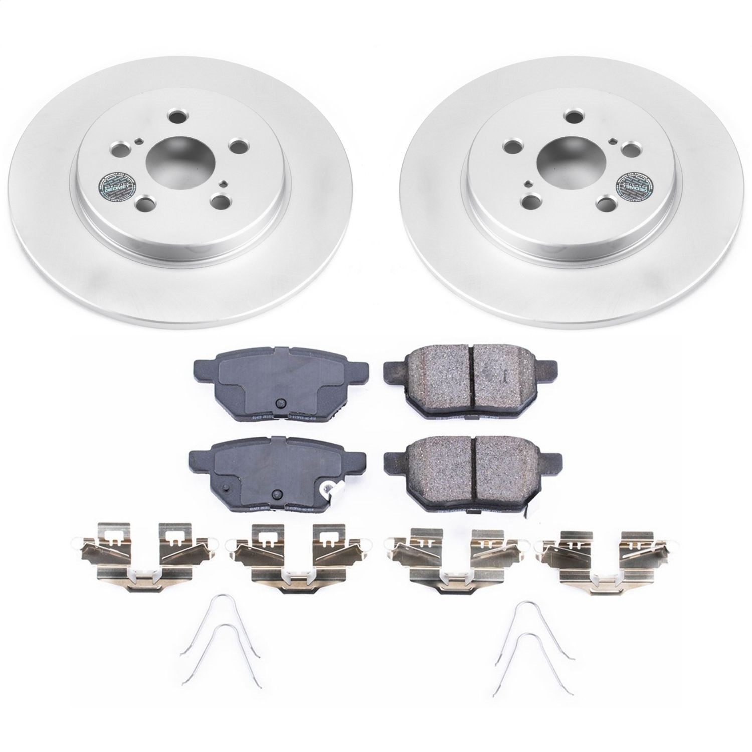Power Stop - CRK6498 - Rear - Disc Brake Pad and Rotor Kit