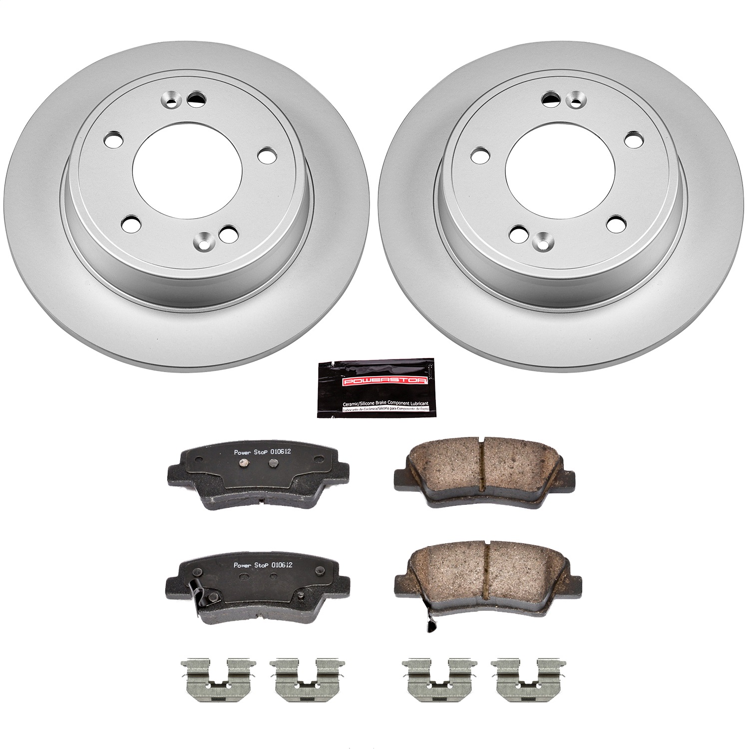 Power Stop - CRK6501 - Rear - Disc Brake Pad and Rotor Kit