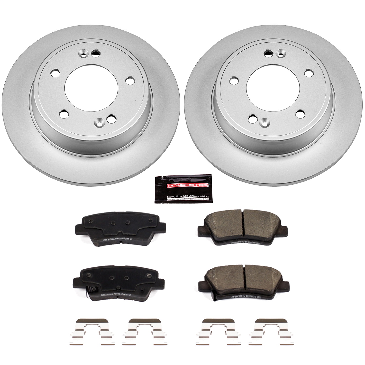 Power Stop - CRK6502 - Rear - Disc Brake Pad and Rotor Kit
