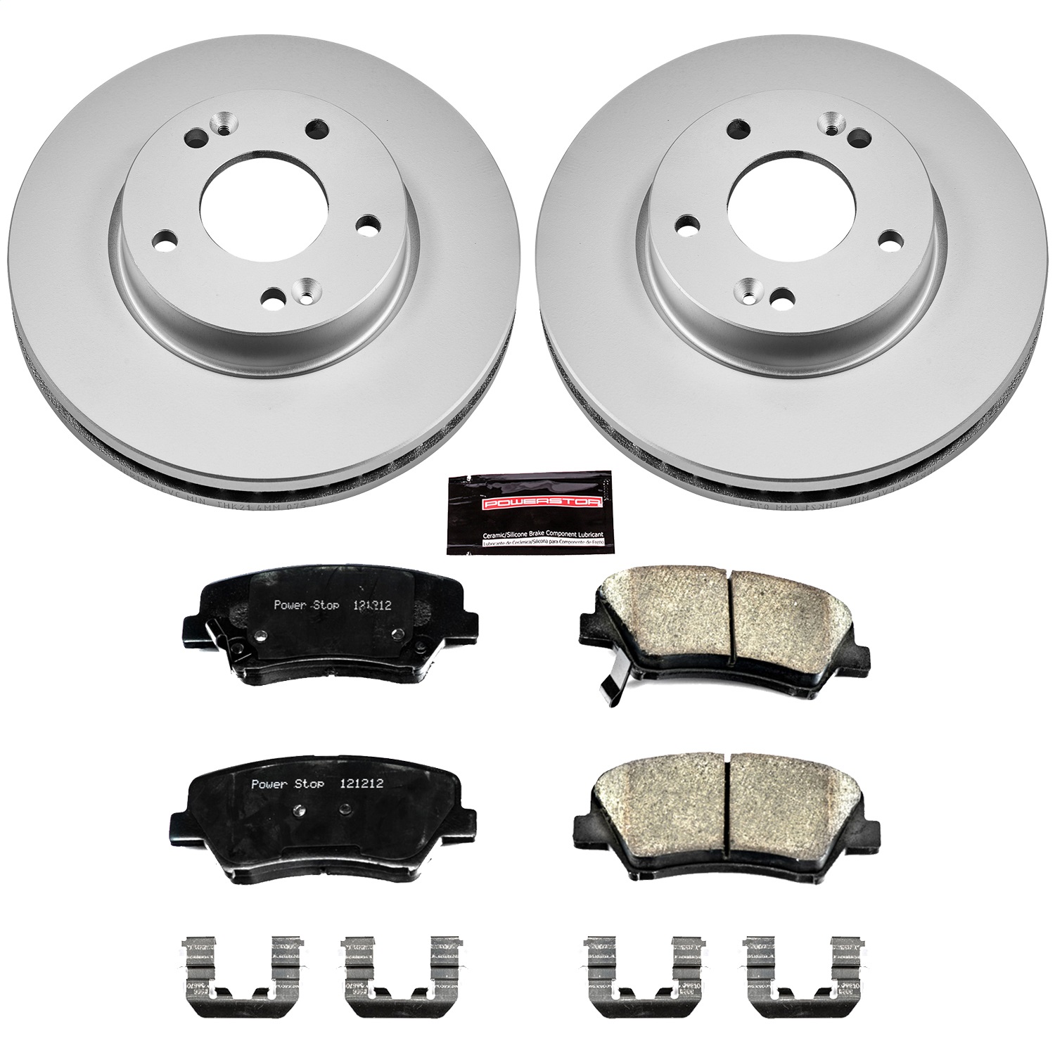 Power Stop - CRK6503 - Front - Disc Brake Pad and Rotor Kit