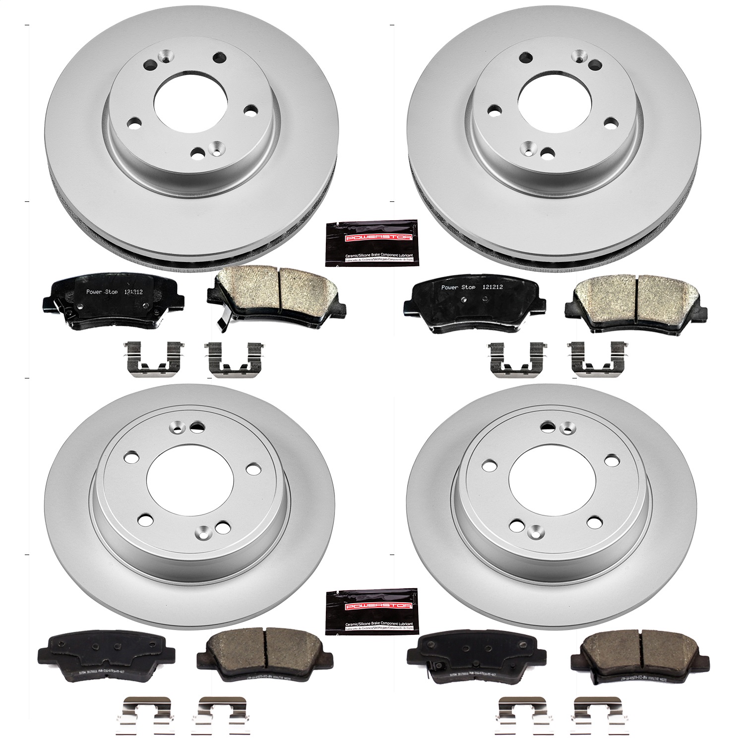 Power Stop - CRK6506 - Front and Rear - Disc Brake Pad and Rotor Kit