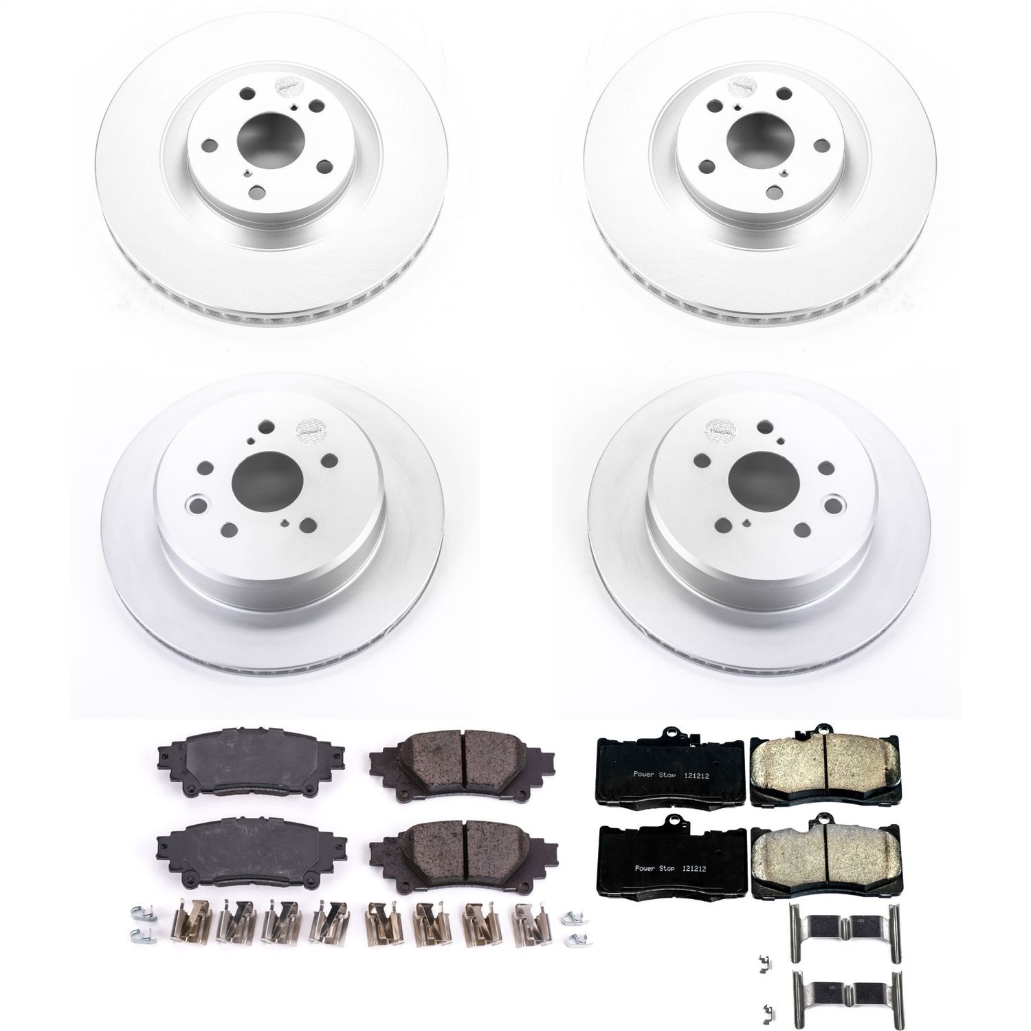 Power Stop - CRK6513 - Front and Rear - Disc Brake Pad and Rotor Kit