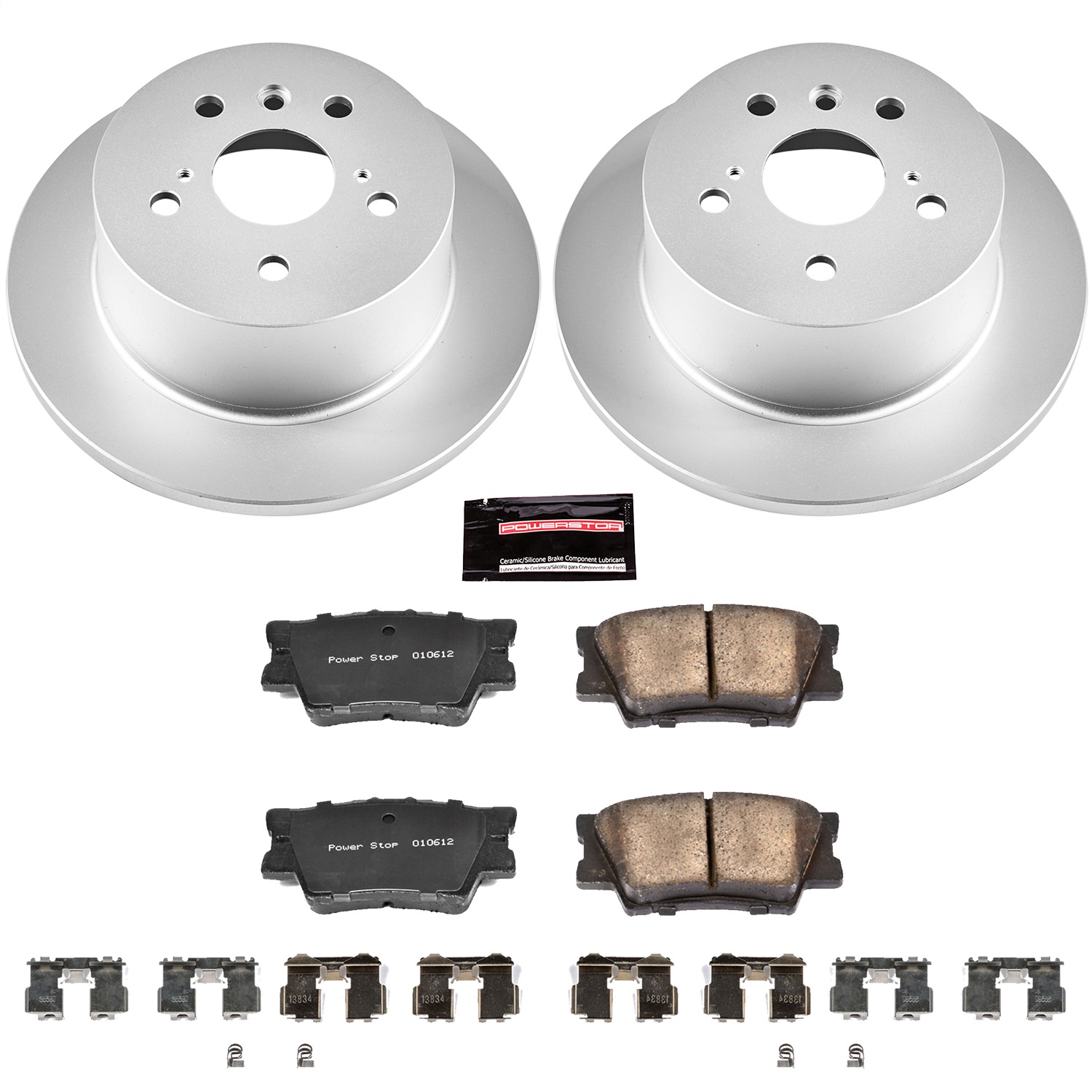 Power Stop - CRK6520 - Rear - Disc Brake Pad and Rotor Kit