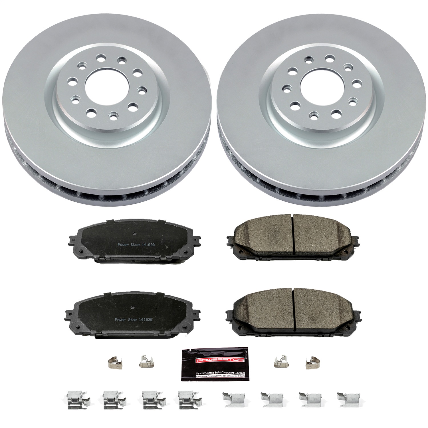 Power Stop - CRK6540 - Front - Disc Brake Pad and Rotor Kit