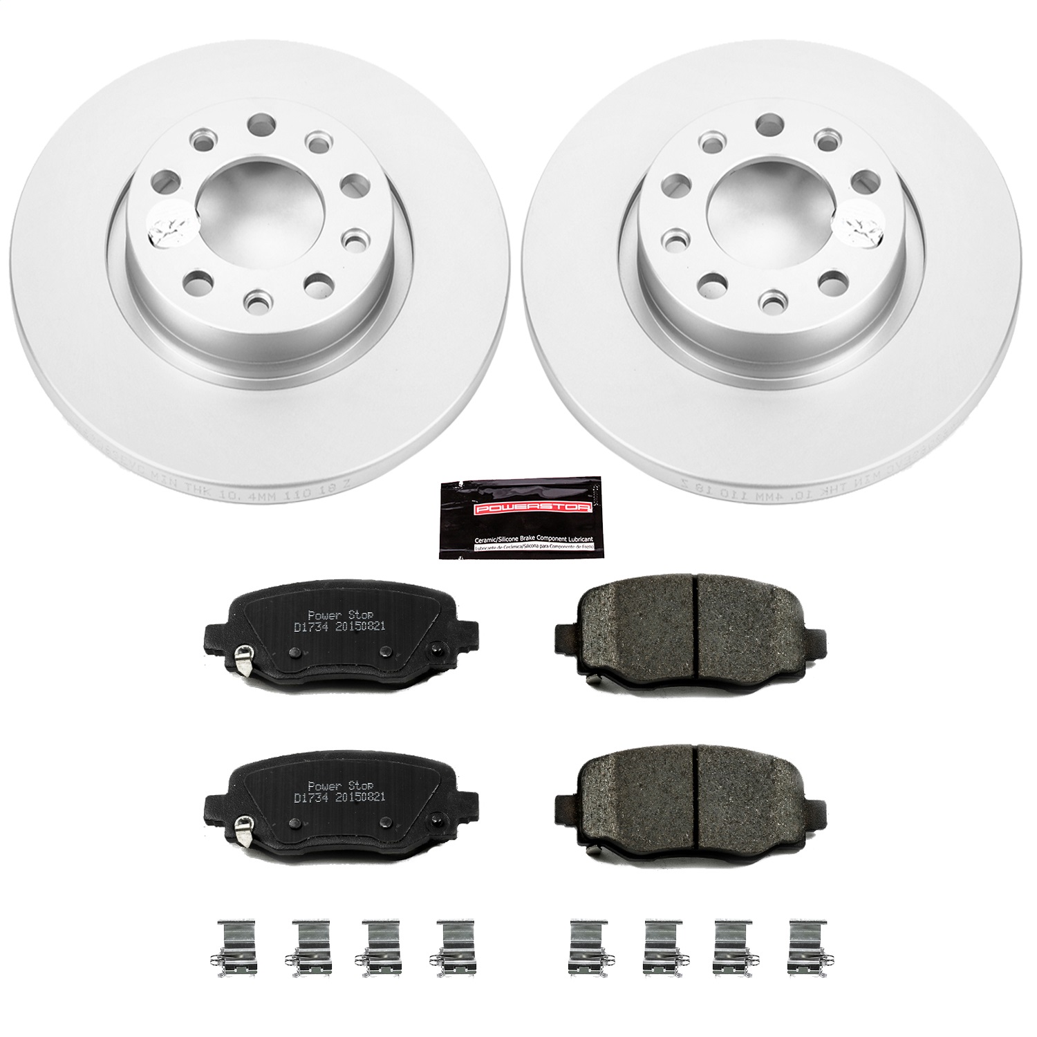 Power Stop - CRK6543 - Rear - Disc Brake Pad and Rotor Kit