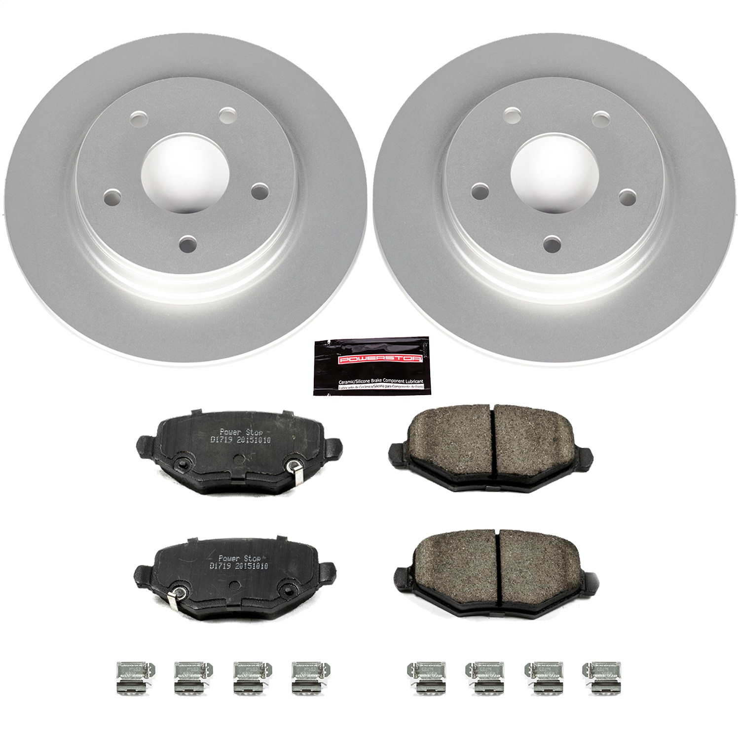 Power Stop - CRK6544 - Rear - Disc Brake Pad and Rotor Kit