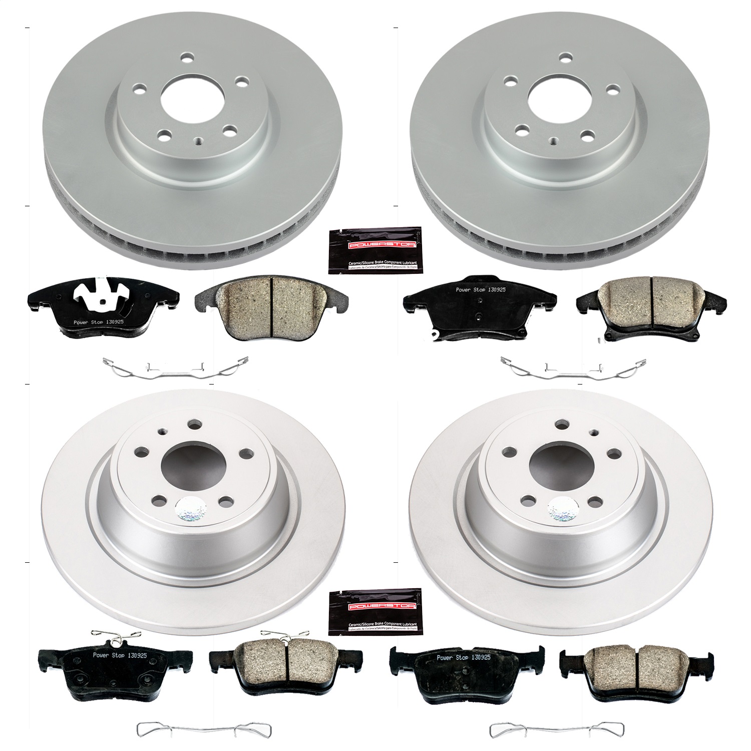Power Stop - CRK6556 - Front and Rear - Disc Brake Pad and Rotor Kit