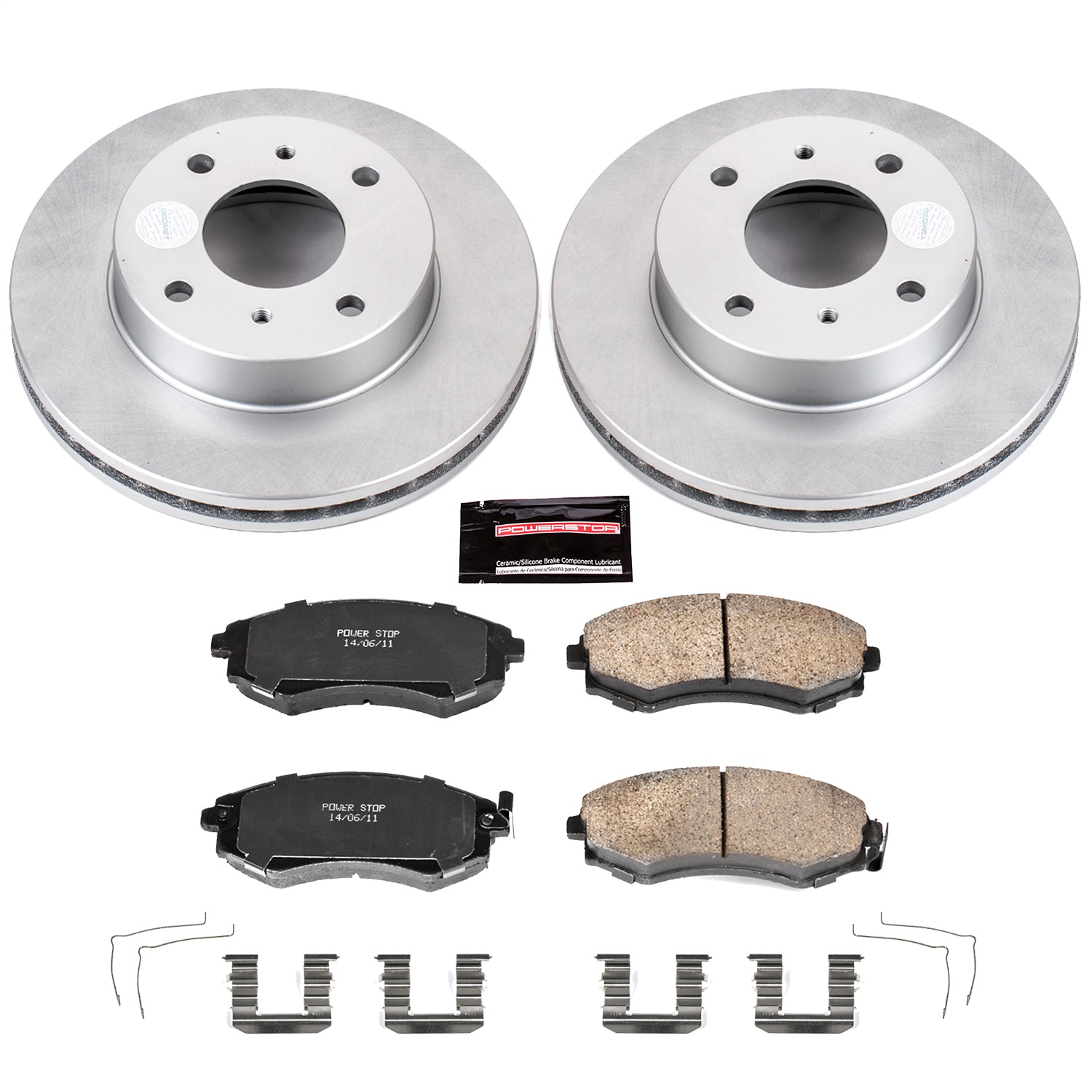 Power Stop - CRK656 - Front - Disc Brake Pad and Rotor Kit