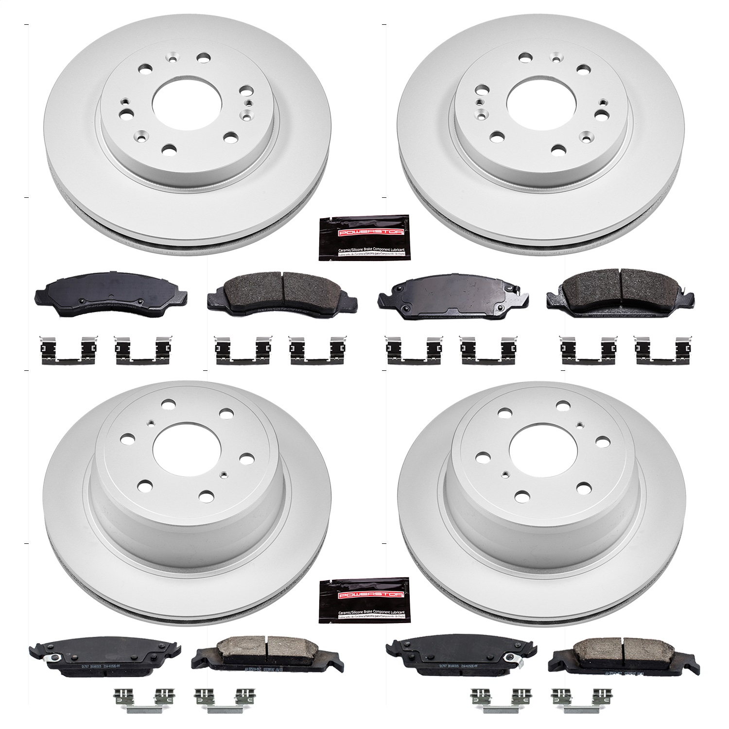 Power Stop - CRK6560 - Front and Rear - Disc Brake Pad and Rotor Kit