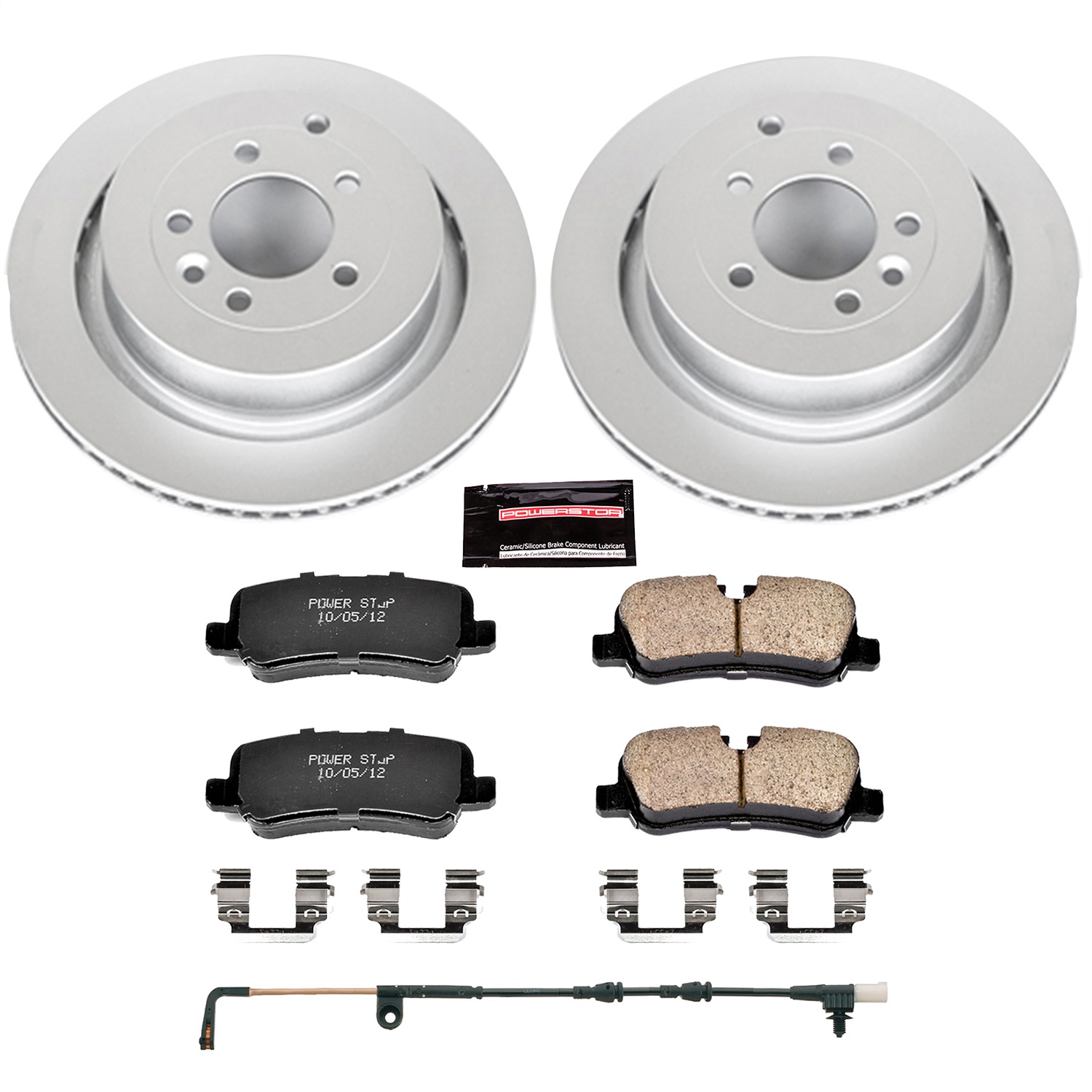 Power Stop - CRK6564 - Rear - Disc Brake Pad and Rotor Kit