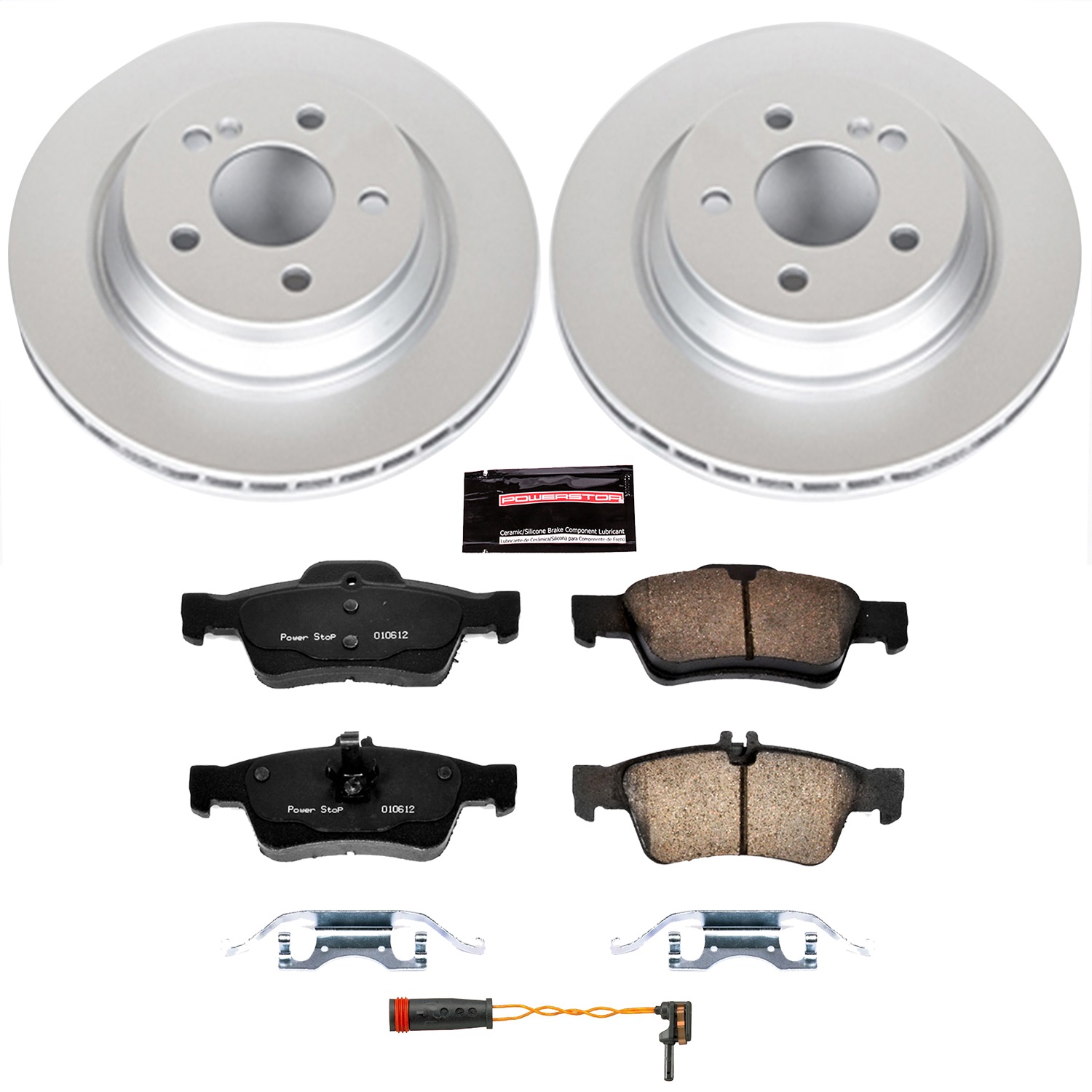Power Stop - CRK6569 - Rear - Disc Brake Pad and Rotor Kit